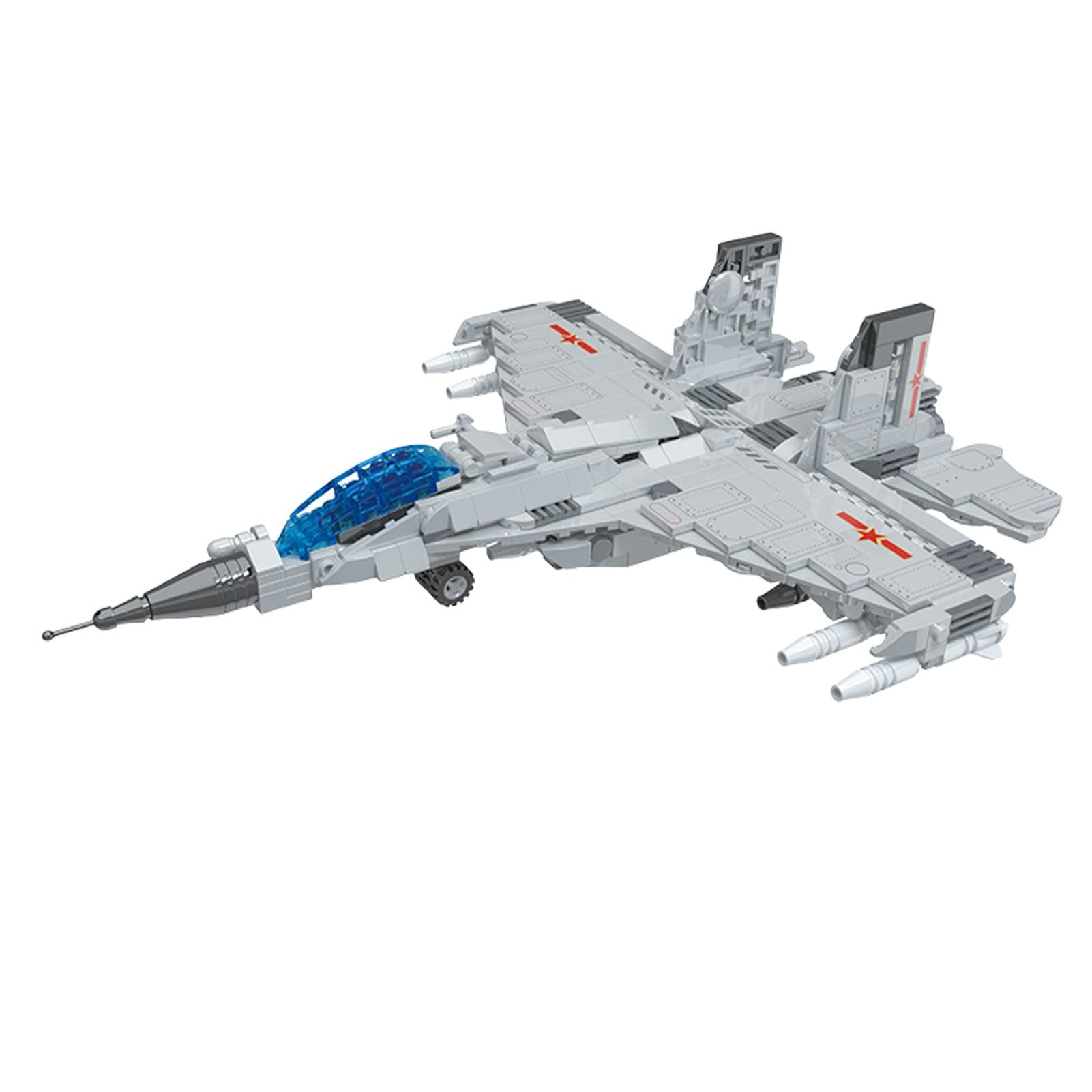 Fighter Building Block Set With Small Figurine image 6