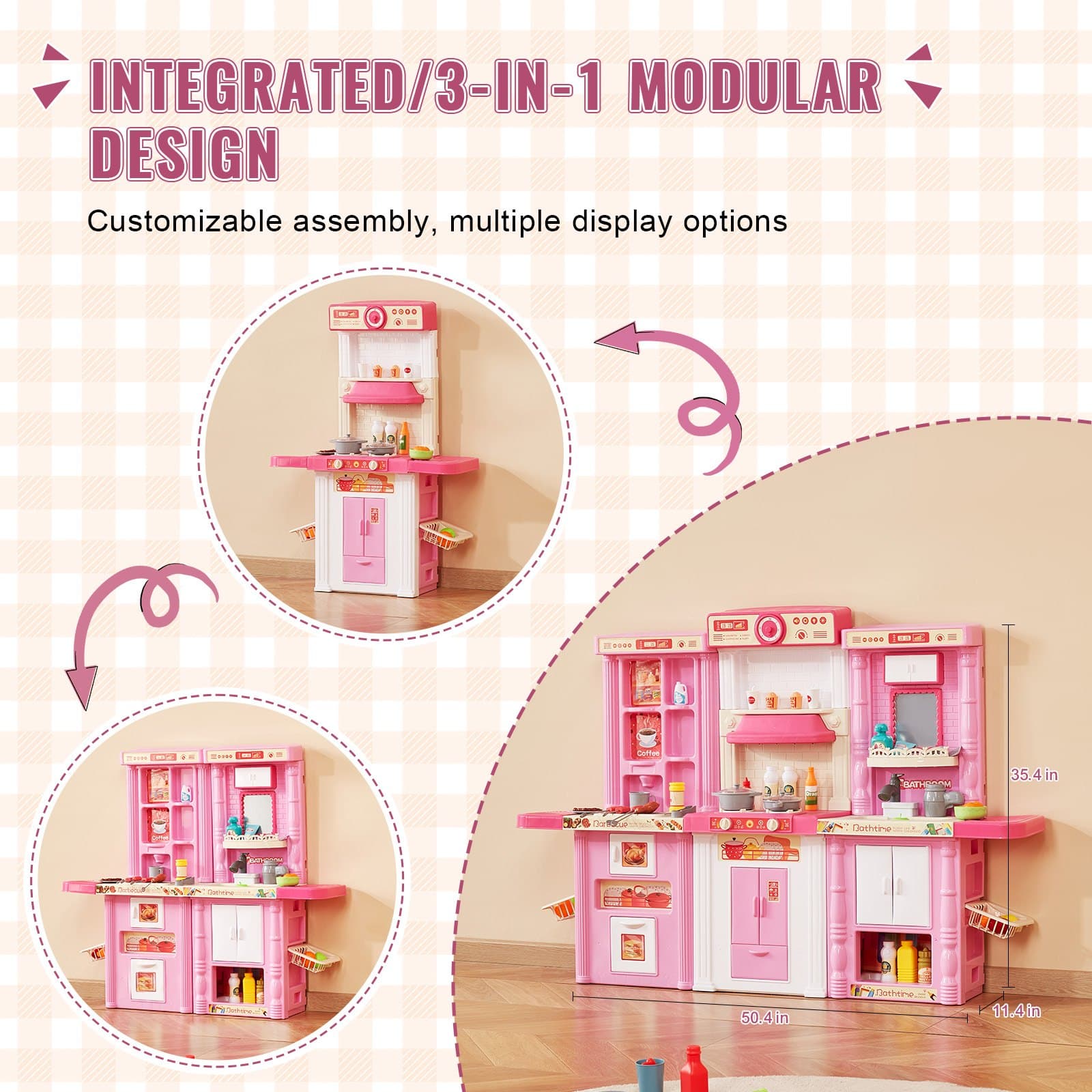 Christmas Gift VEVOR Kitchen Playset Kids Pretend image 3