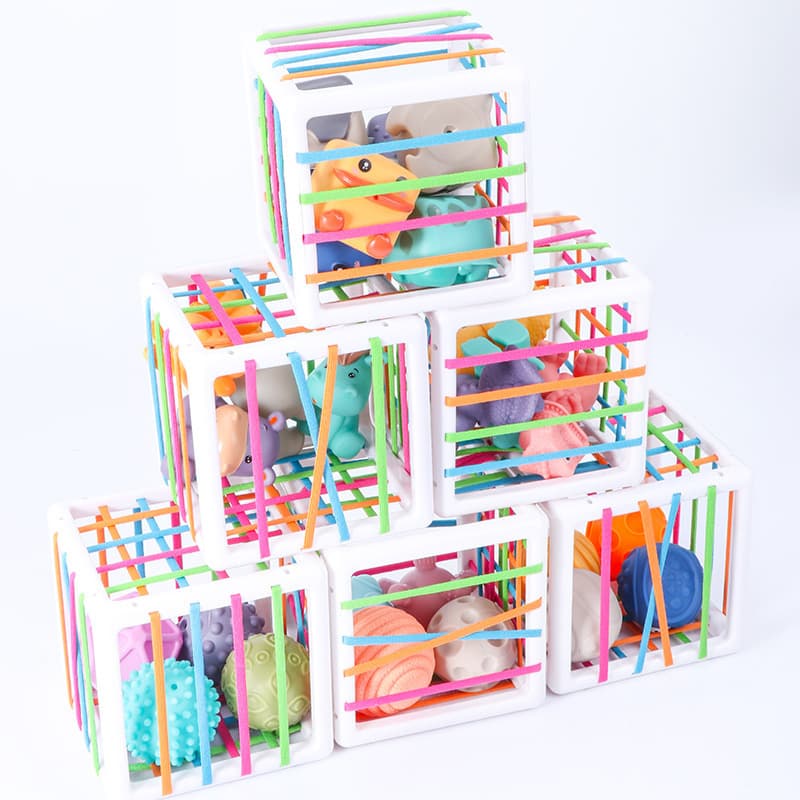 Baby Puzzle Cube Soft Rubber Stopper Color