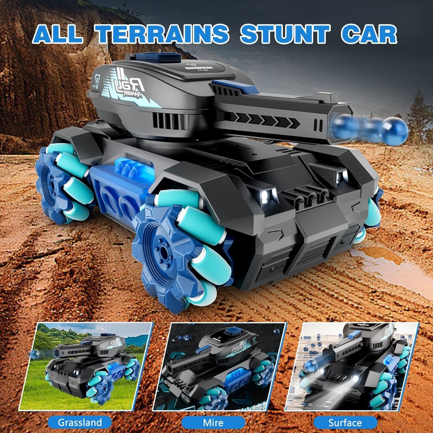 RC Tank Toys Four Wheel Drive Remote image 5