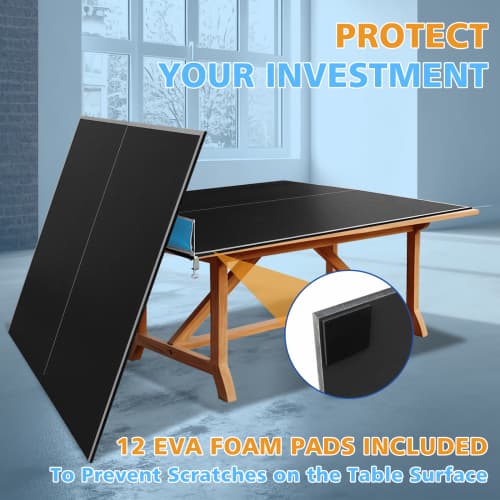 7 X4ft Black Mid-Size Ping Pong Conversion image 10