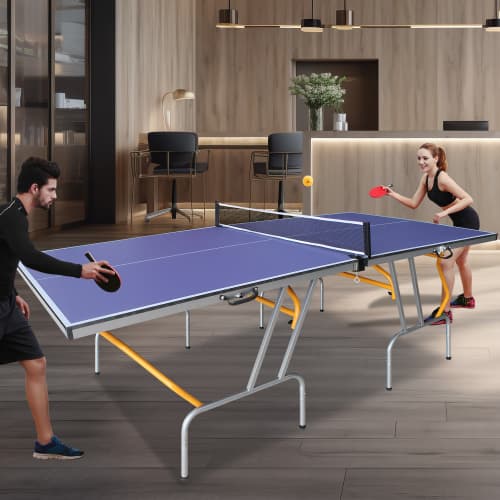 8ft Mid-Size Table Tennis Table Foldable image 5