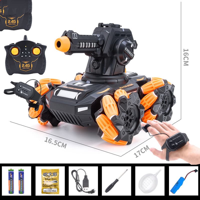 The Remote Control Tank Toy Car Can Be Charged By Launching Water Bombs image 3