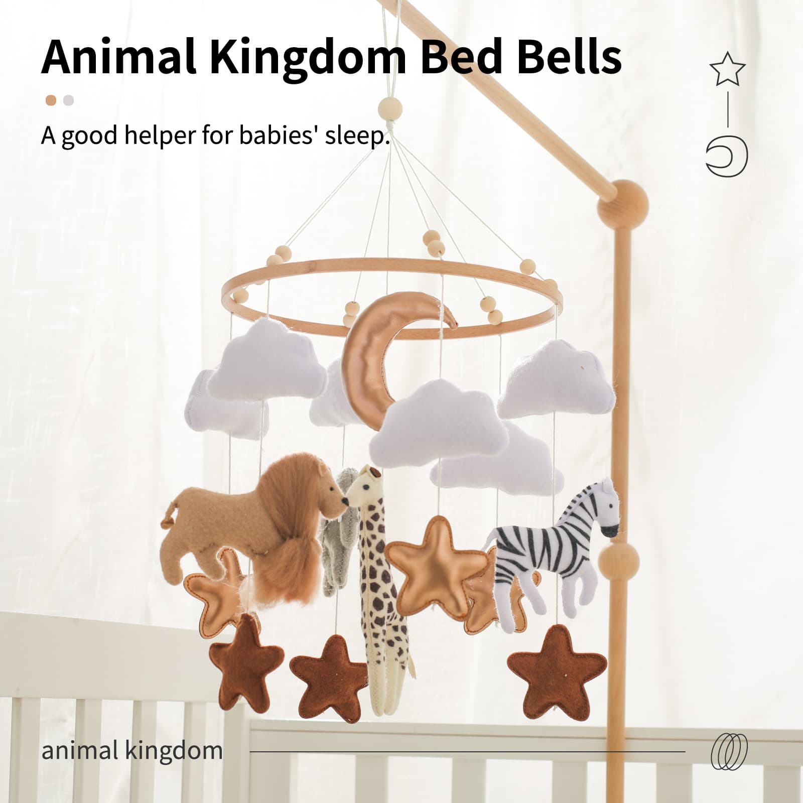 Room Hand-eye Coordination Decoration Wind Chimes Crib image 3