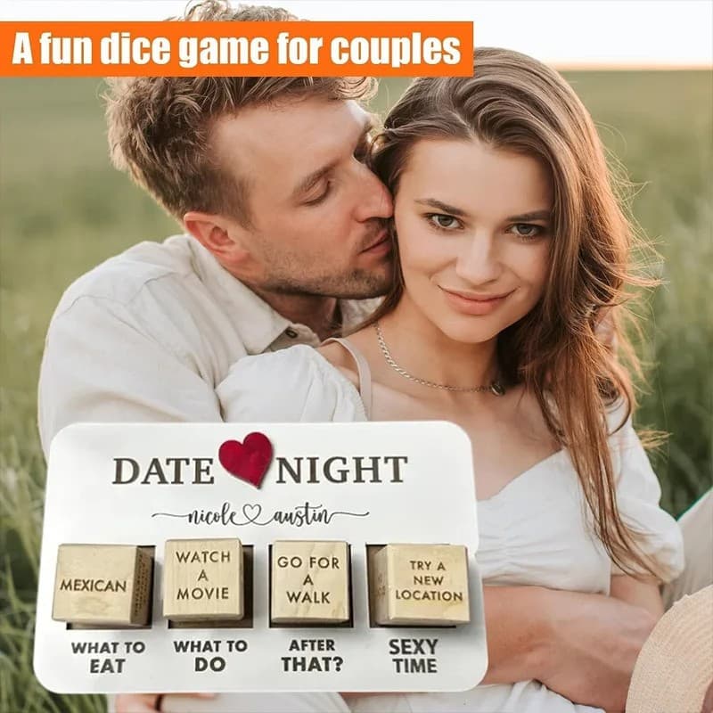 Wooden Date Night Dice Wooden Date Night image 2