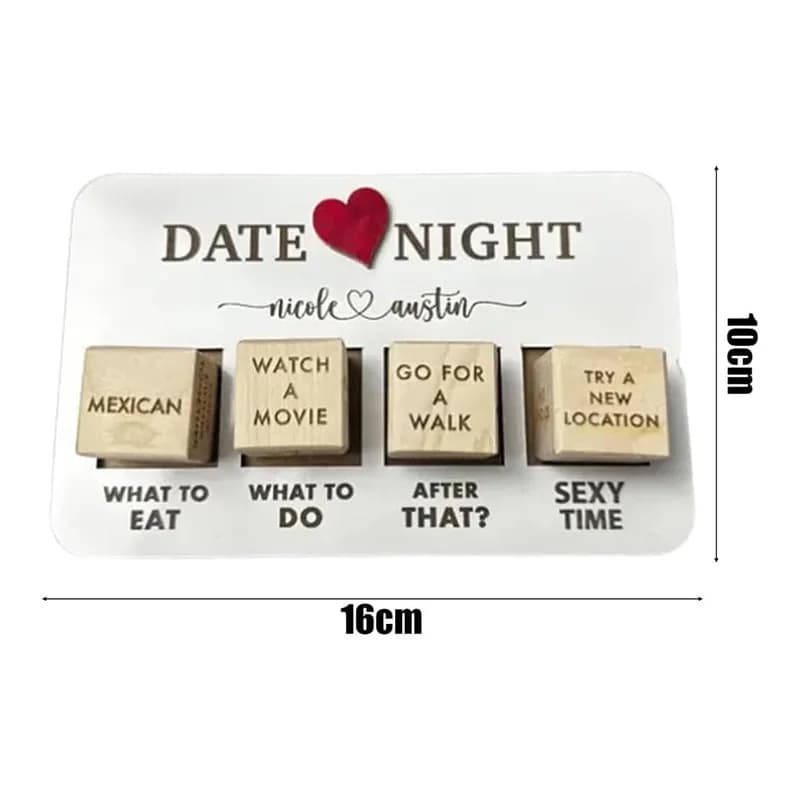 Wooden Date Night Dice Wooden Date Night image 5