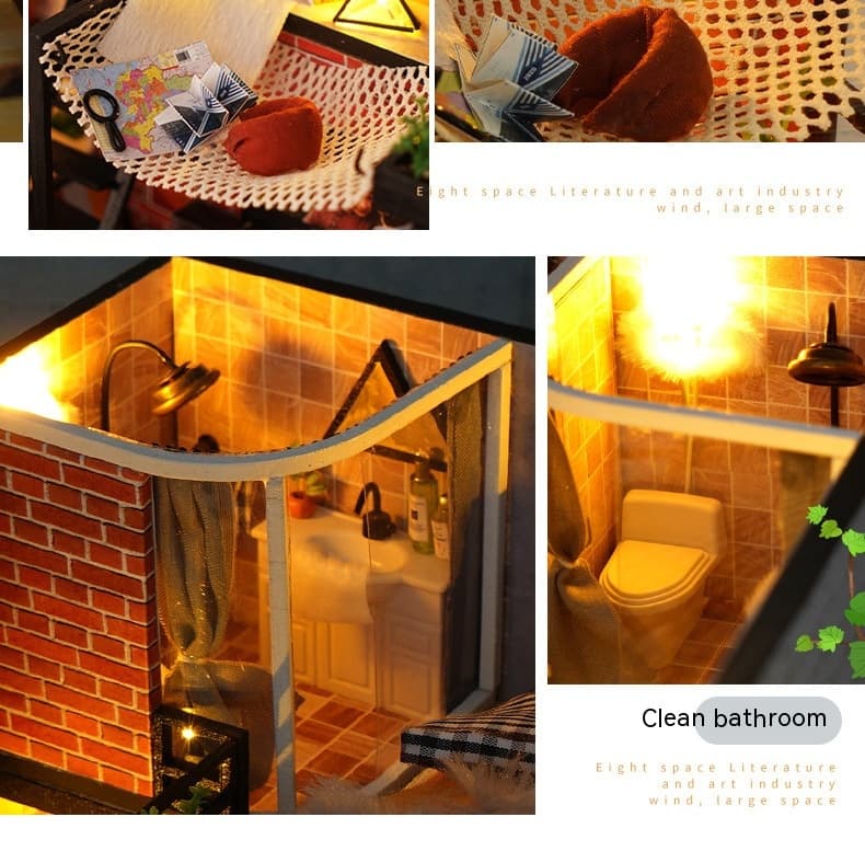 Hand-assembled Making House Model Toys image 2