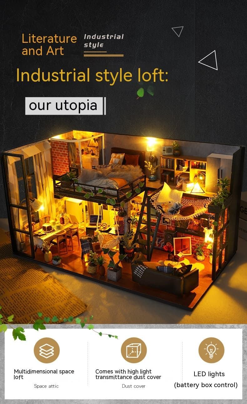 Hand-assembled Making House Model Toys image 3