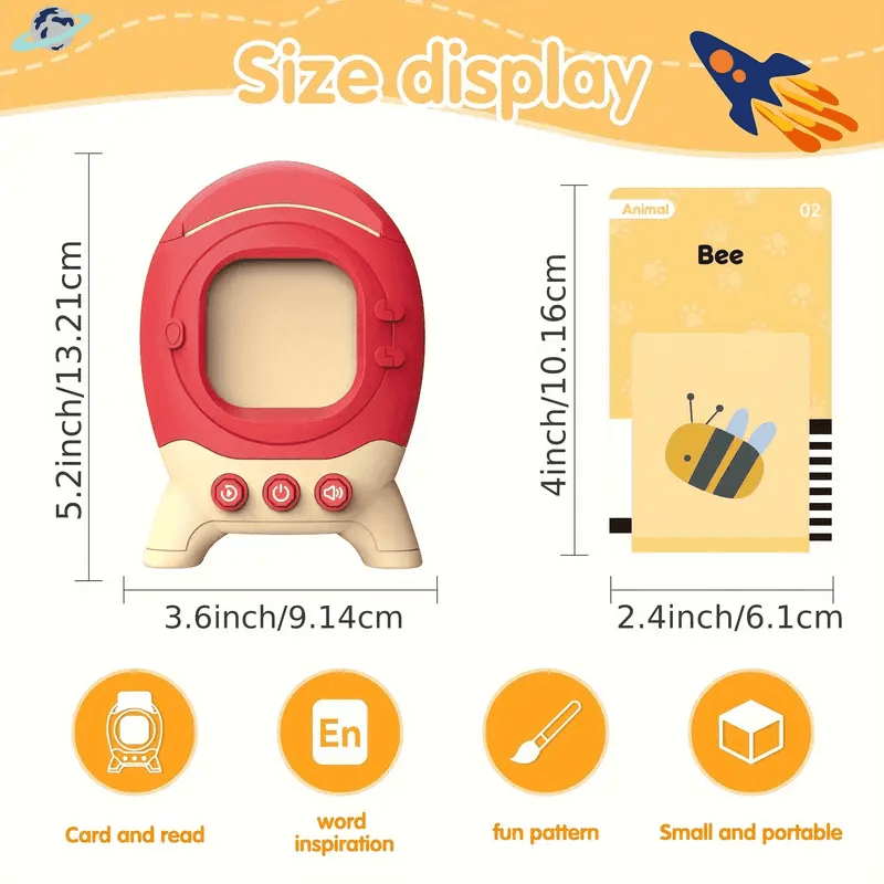 Toddler Toys Talking Flash Cards For 1 image 3