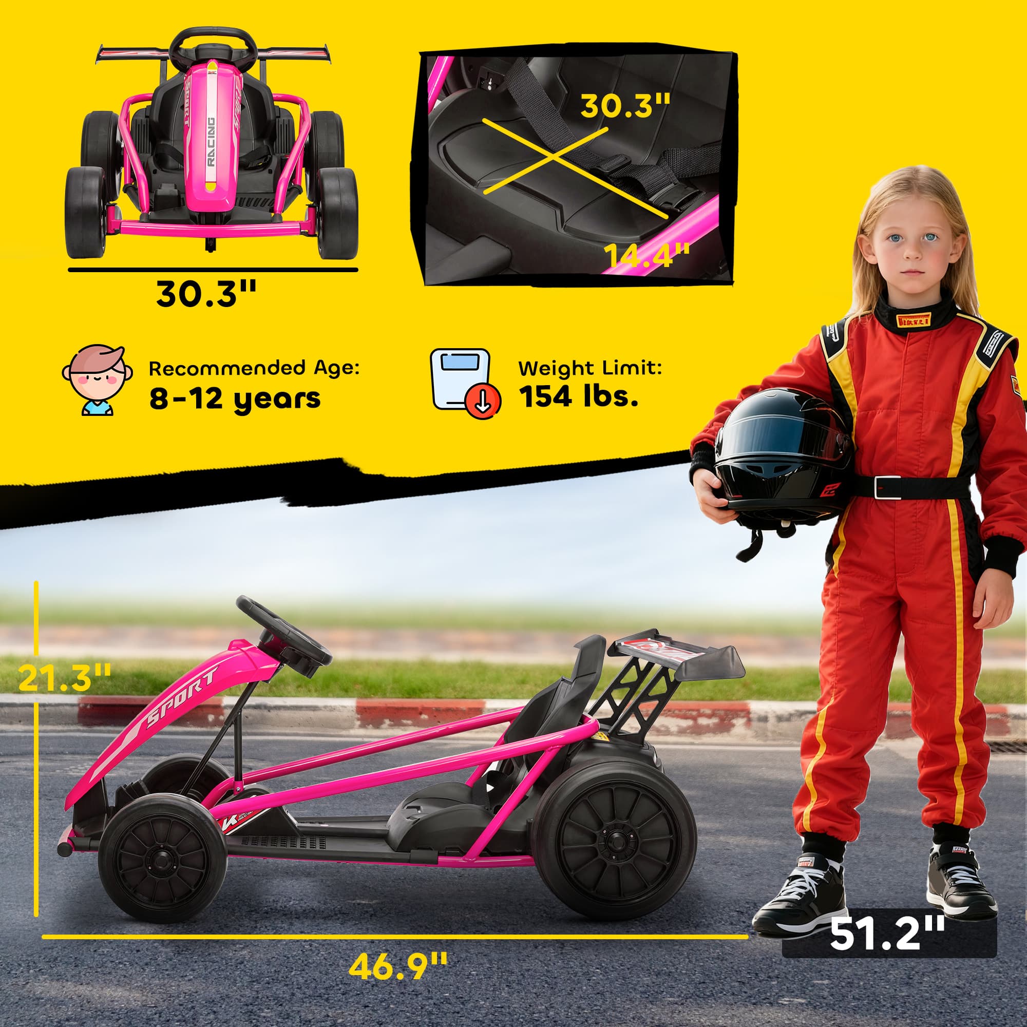 24V 7AH Kids Electric Go Kart image 3