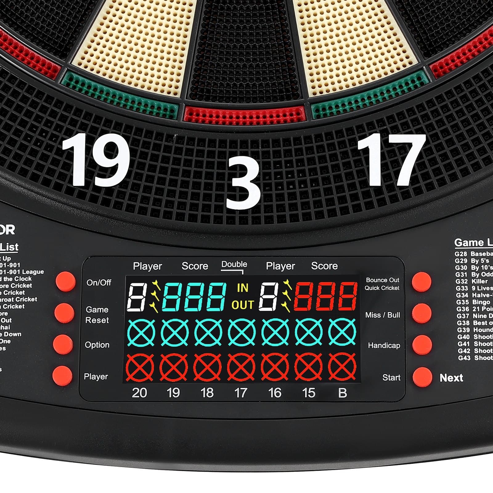 Electronic Dart Board, 13.5" Target Dartboard With image 2