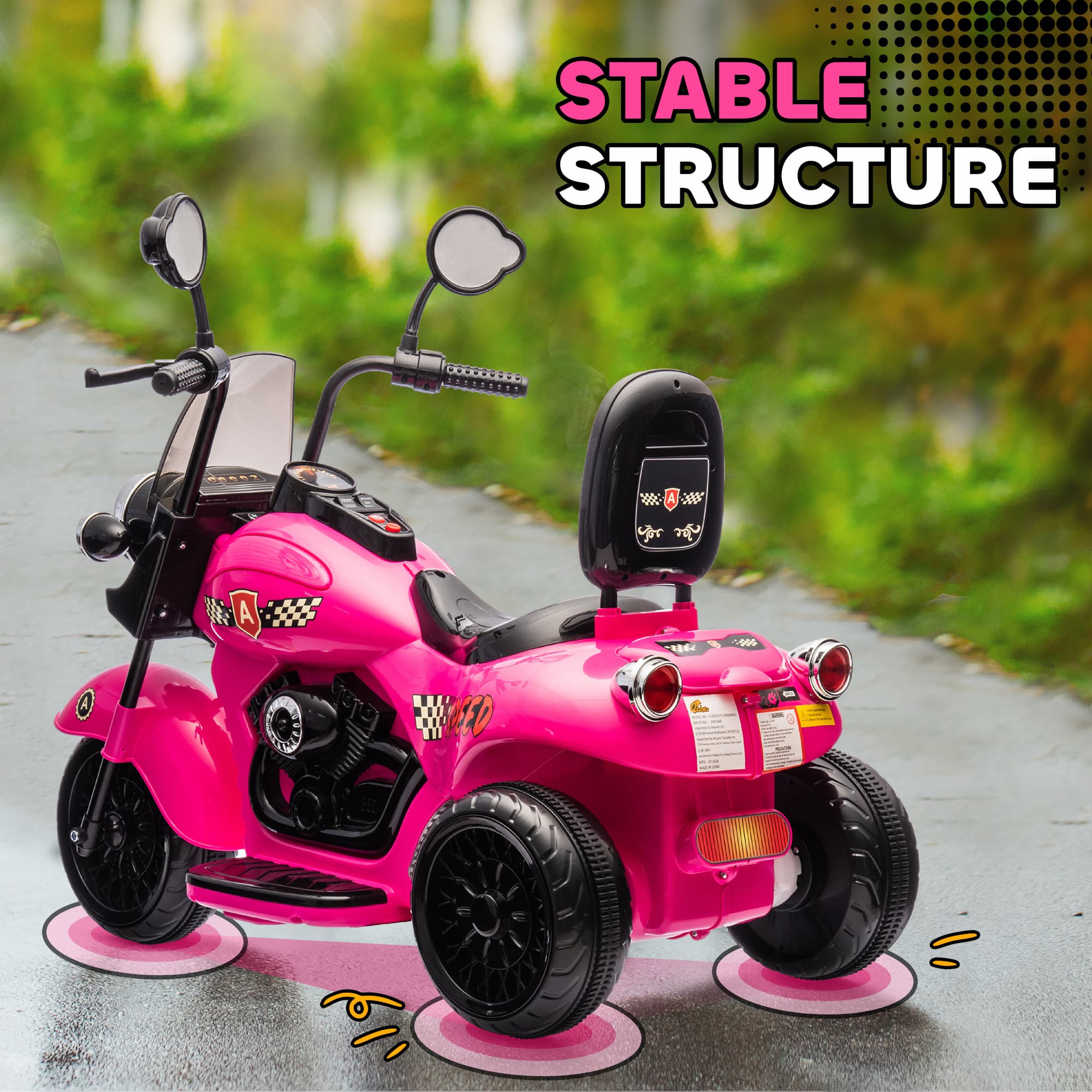 6V 3 Wheel Electric Motorcycle for Kids image 4