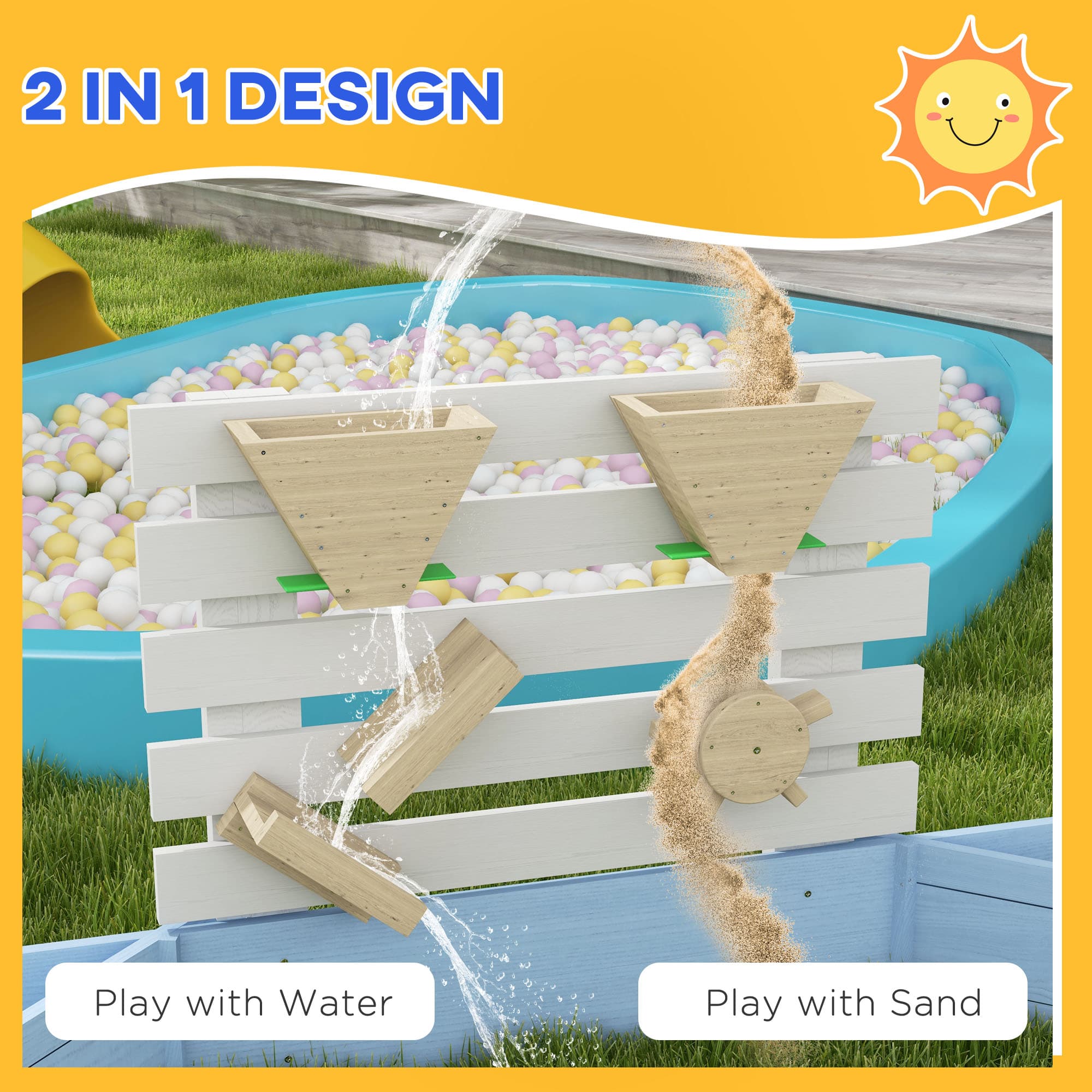 Wooden Sandbox for 3-7 Years, 85" x image 4