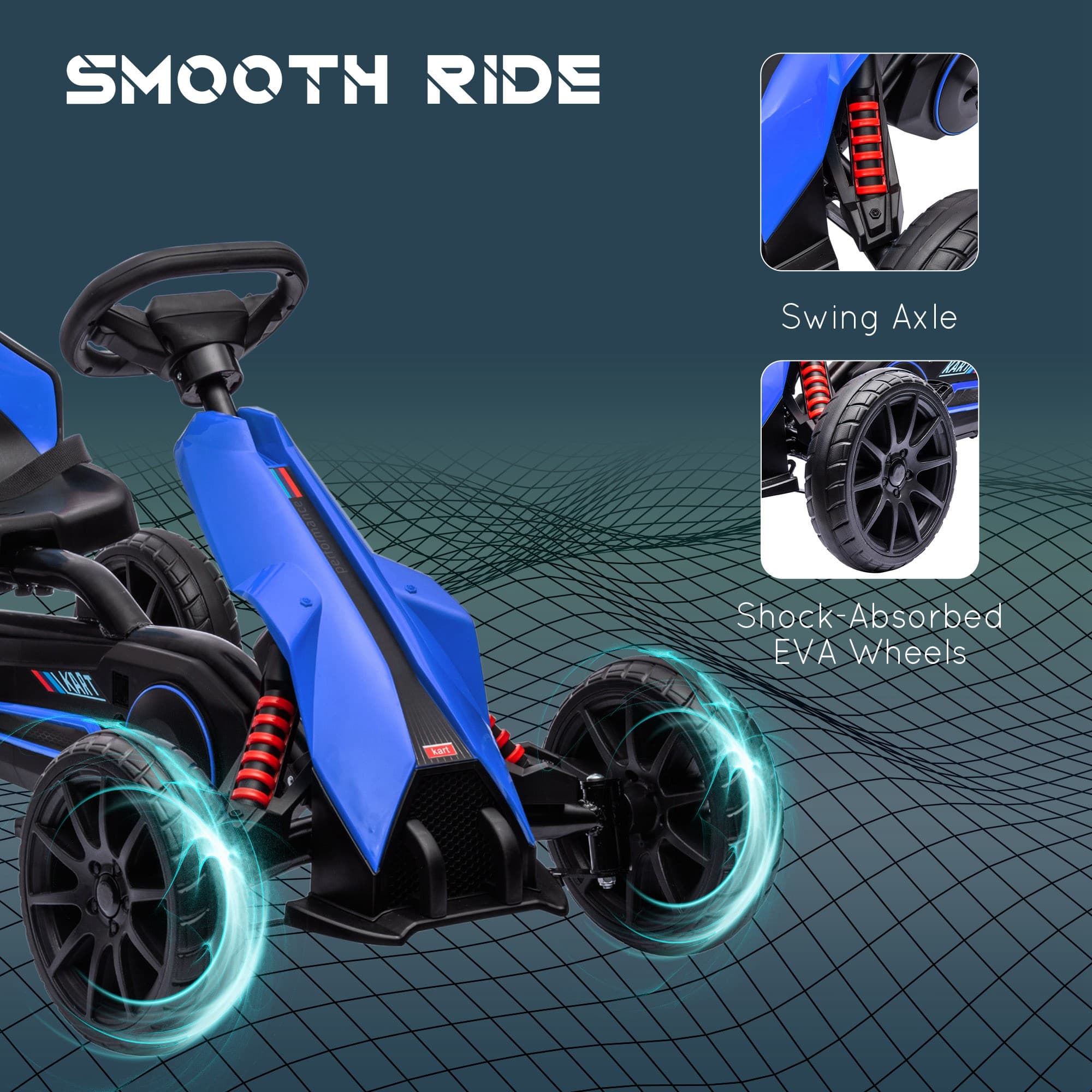 Kids Pedal Go Kart W/ Adjustable Seat image 6