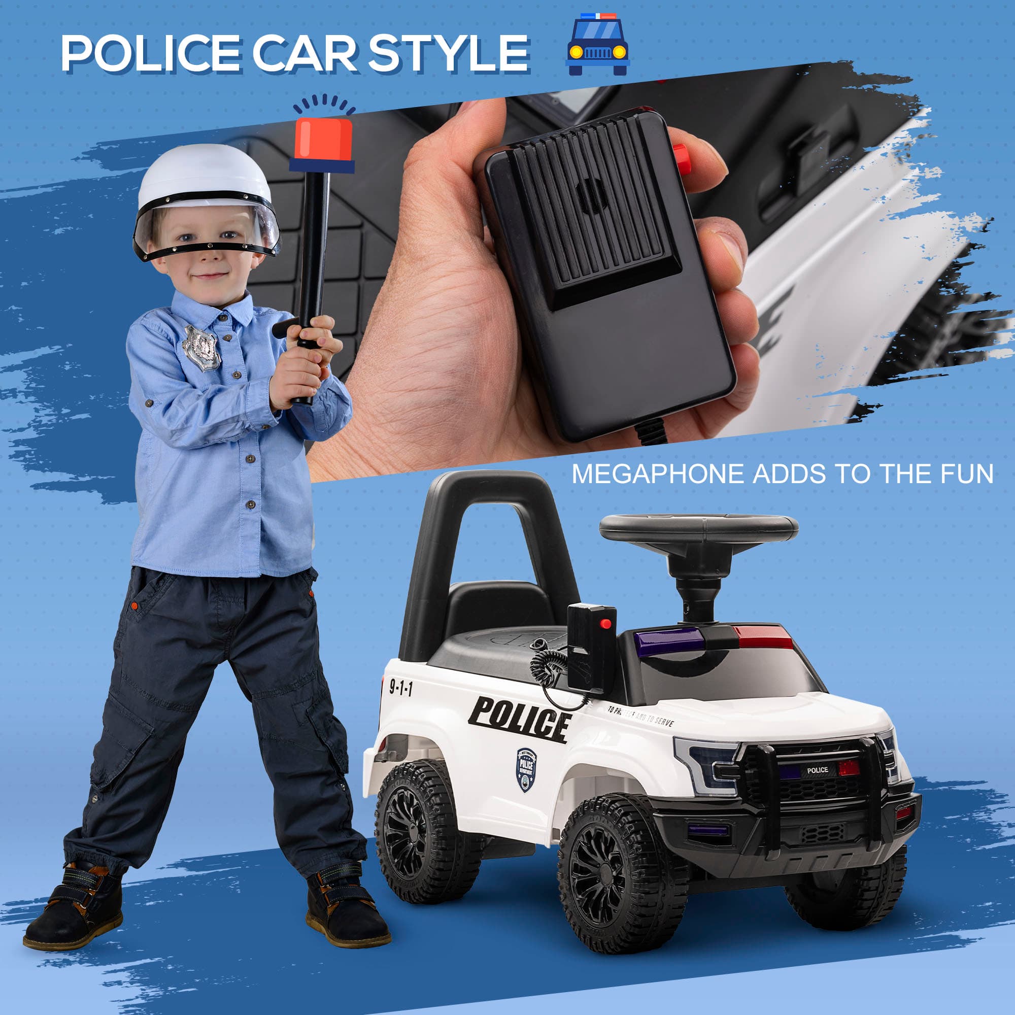 Kids Push Ride On Car with Working image 4