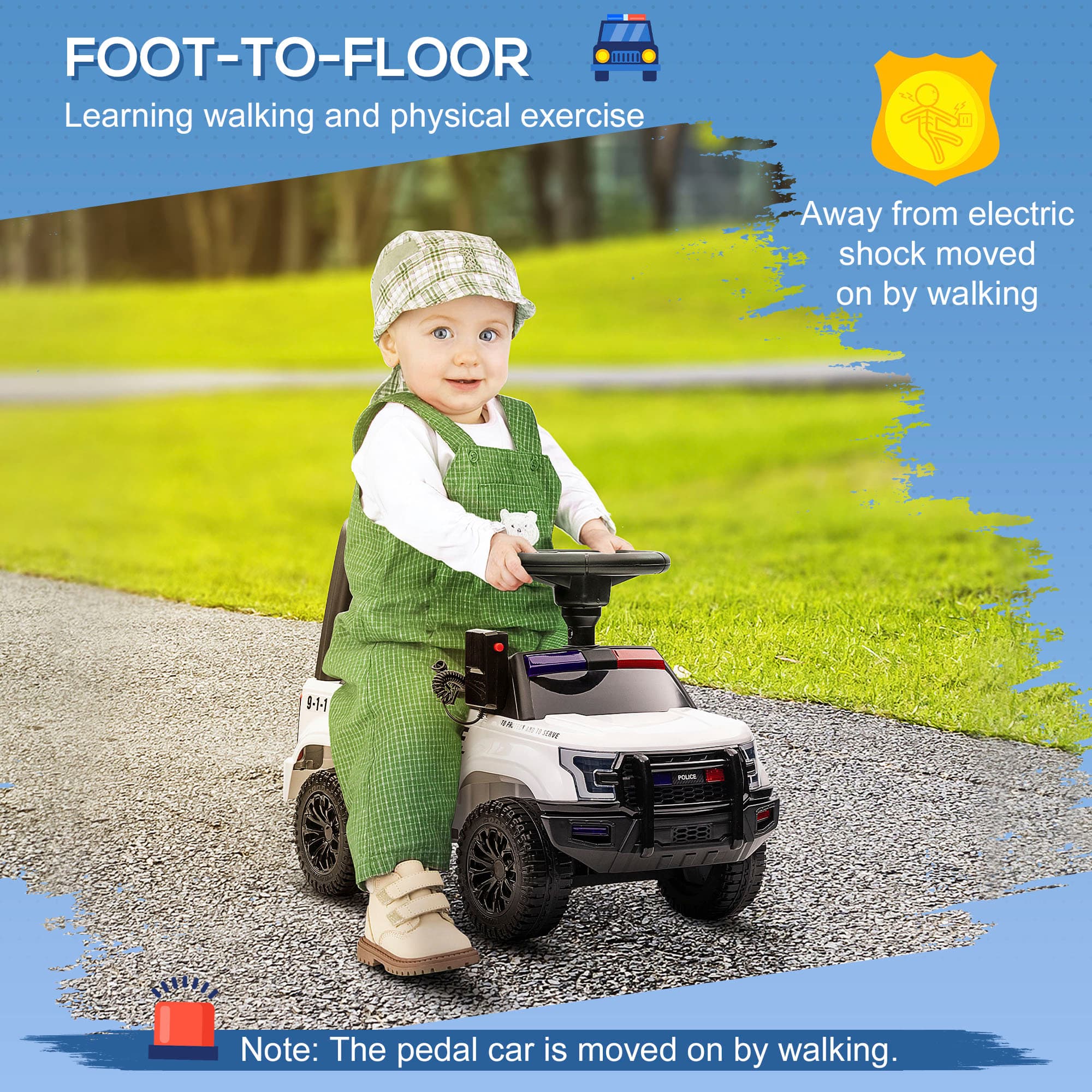 Kids Push Ride On Car with Working image 5