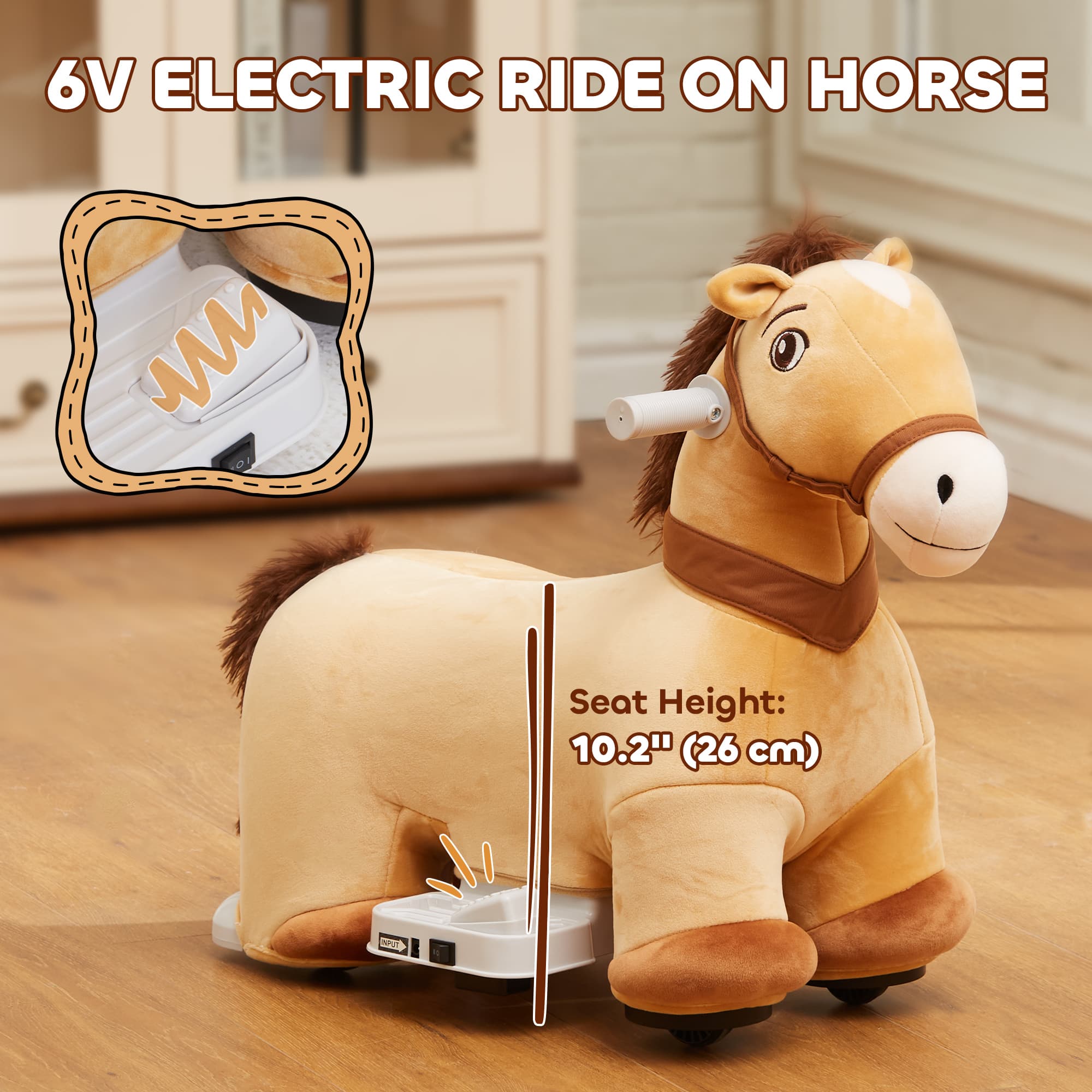 Battery Powered Electric Ride on Pony, 6V image 4