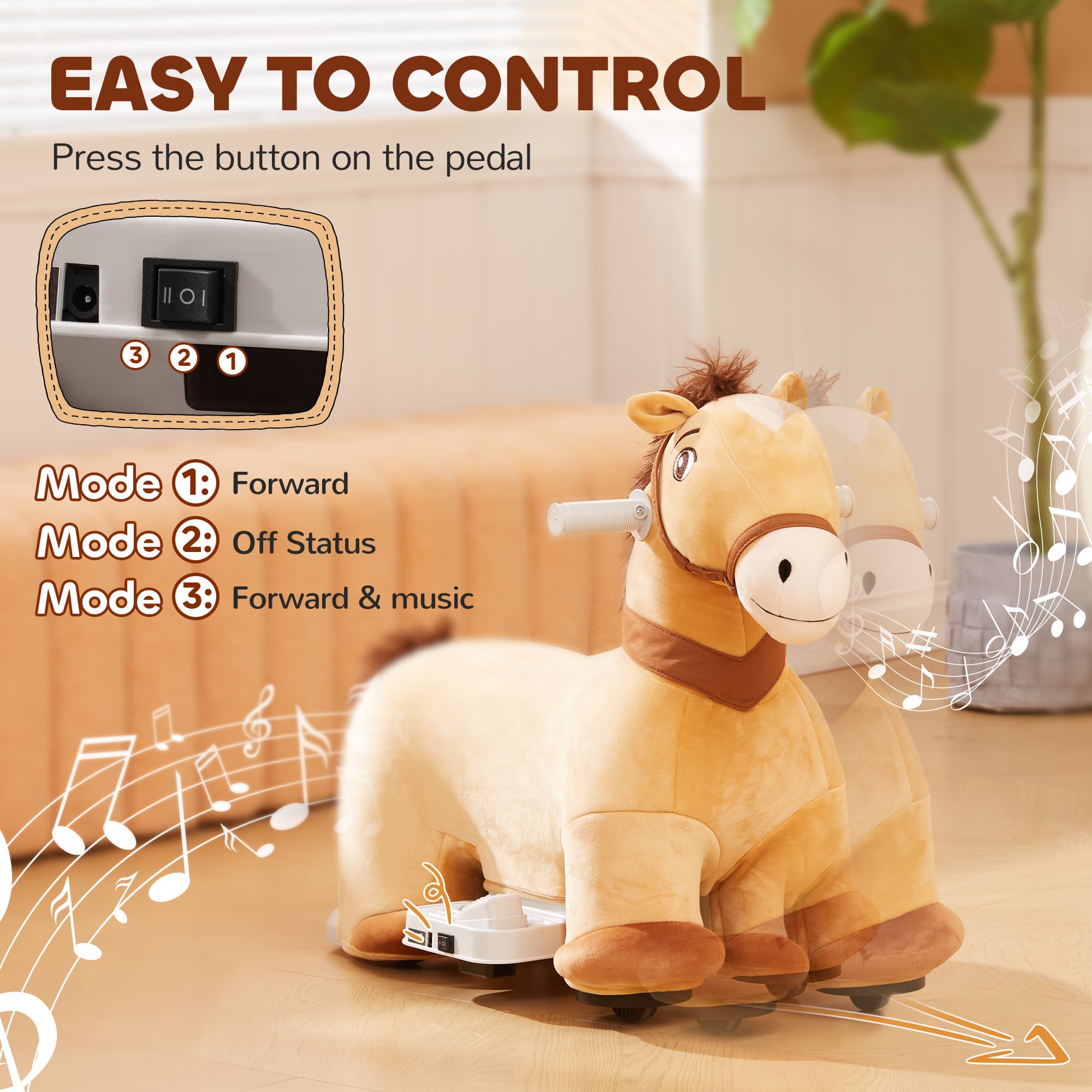 Battery Powered Electric Ride on Pony, 6V image 6