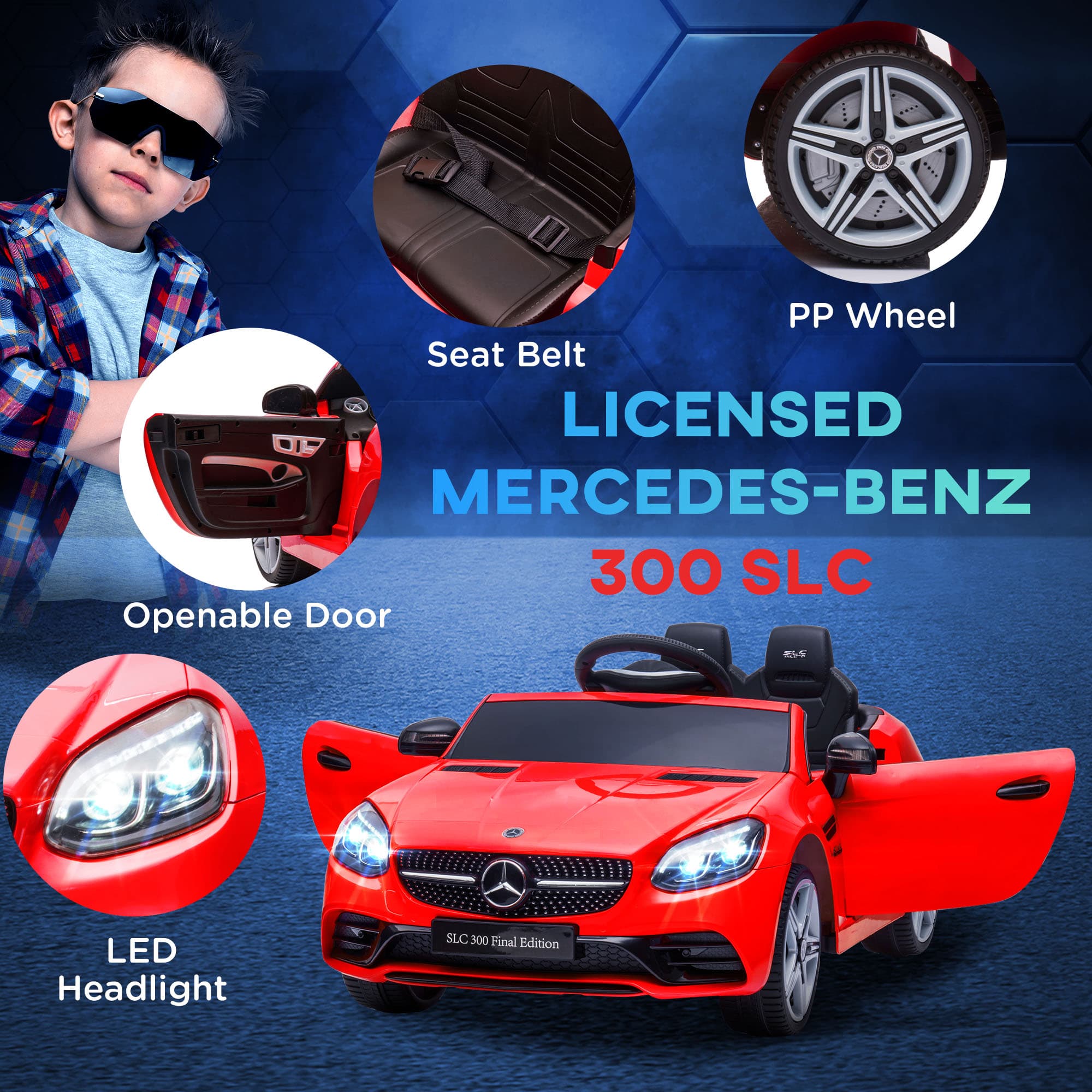 Mercedes SLC 300 Licensed Kids Electric Car image 7