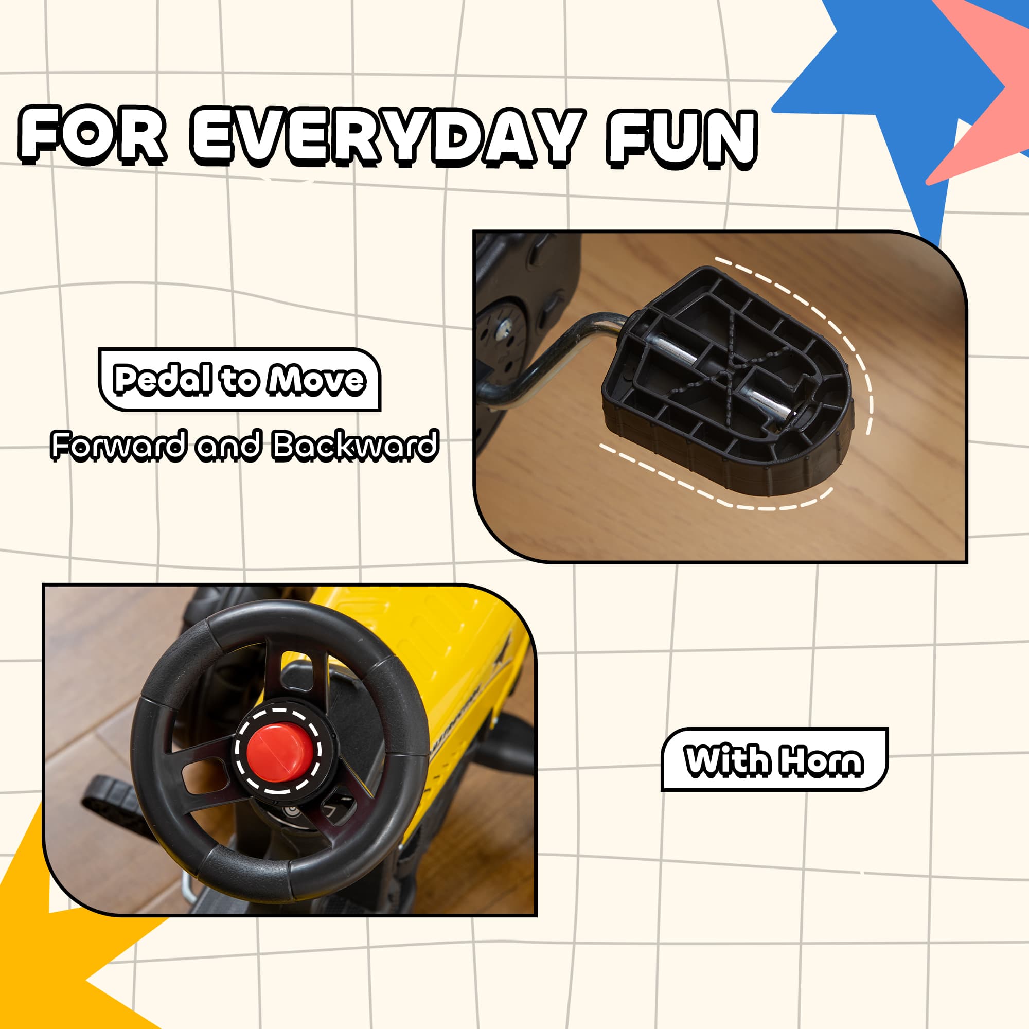 Kids Ride on Tractor with Back Trailer image 6