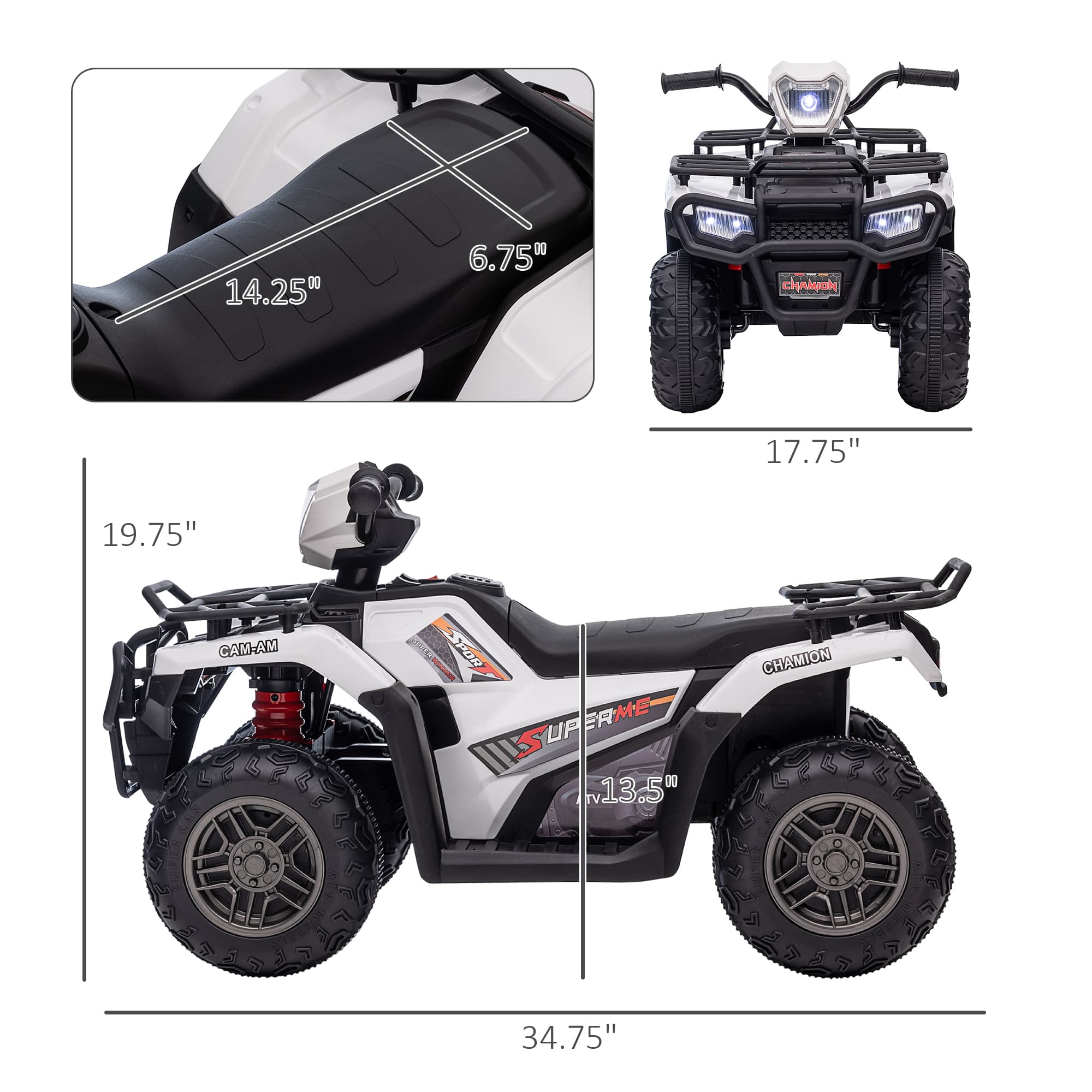 12V Electric Toy Car with Forward Backward image 3