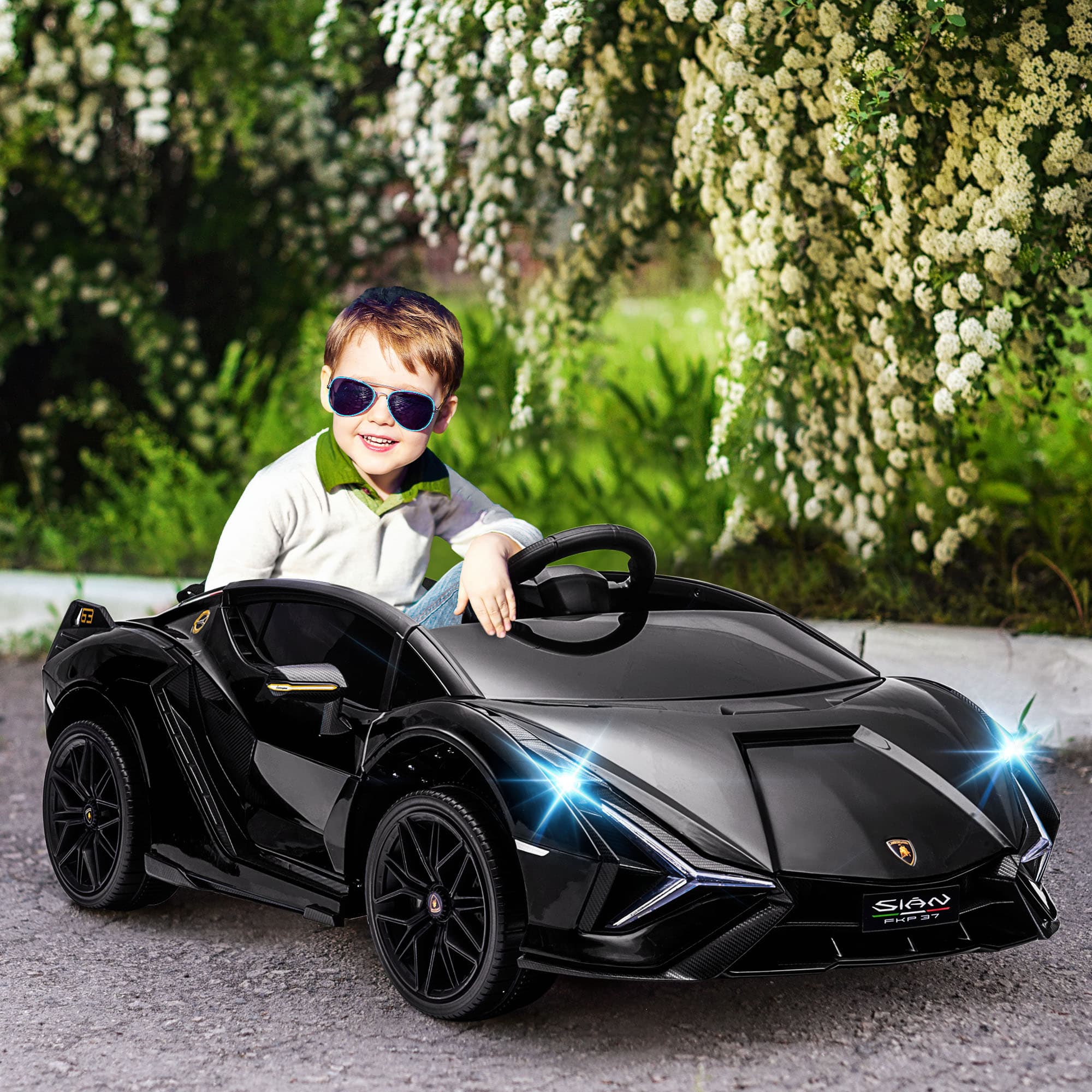 12V Lamborghini SIAN Licensed Electric Car for image 2