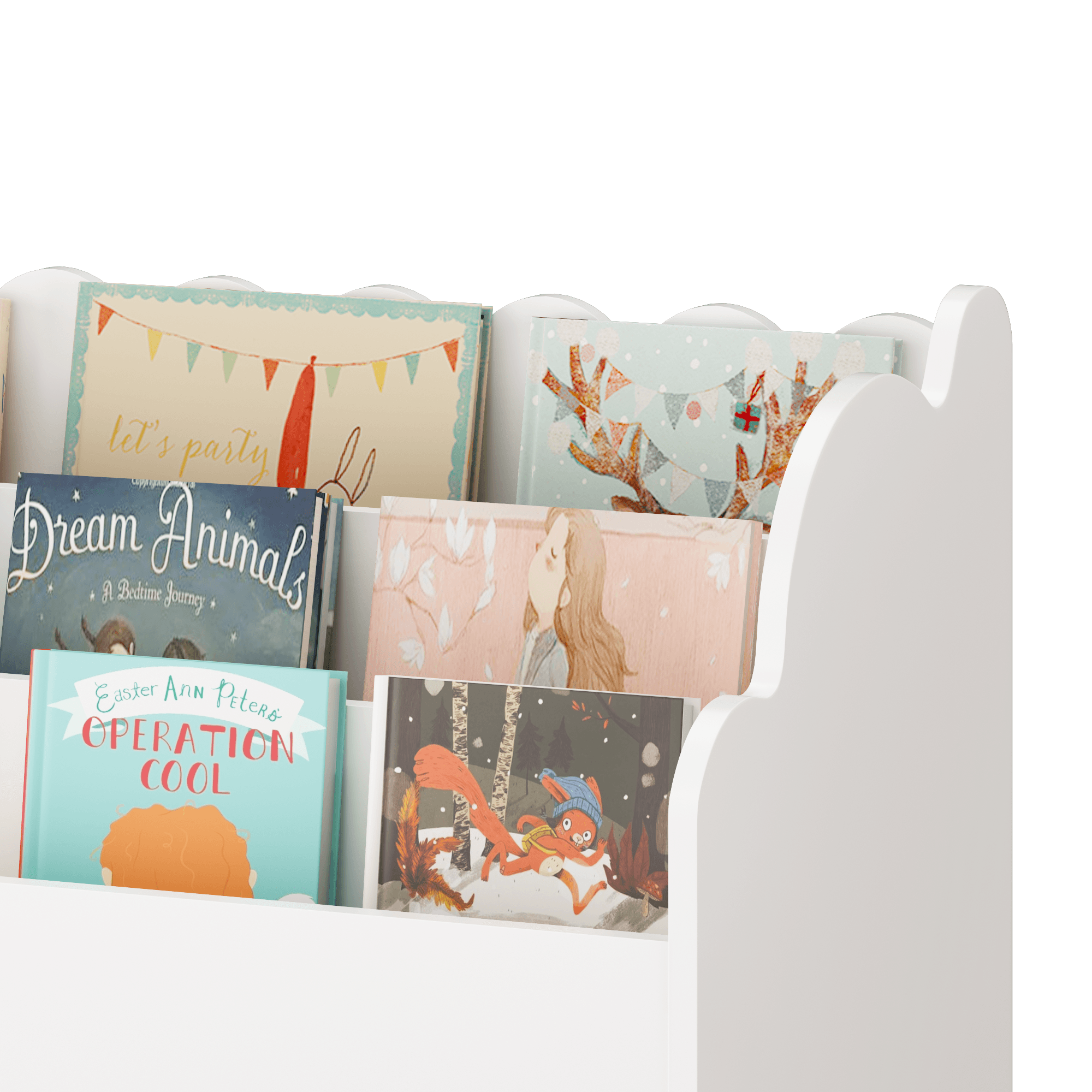 Kids Bookshelf With Storage Bins And Drawer image 6