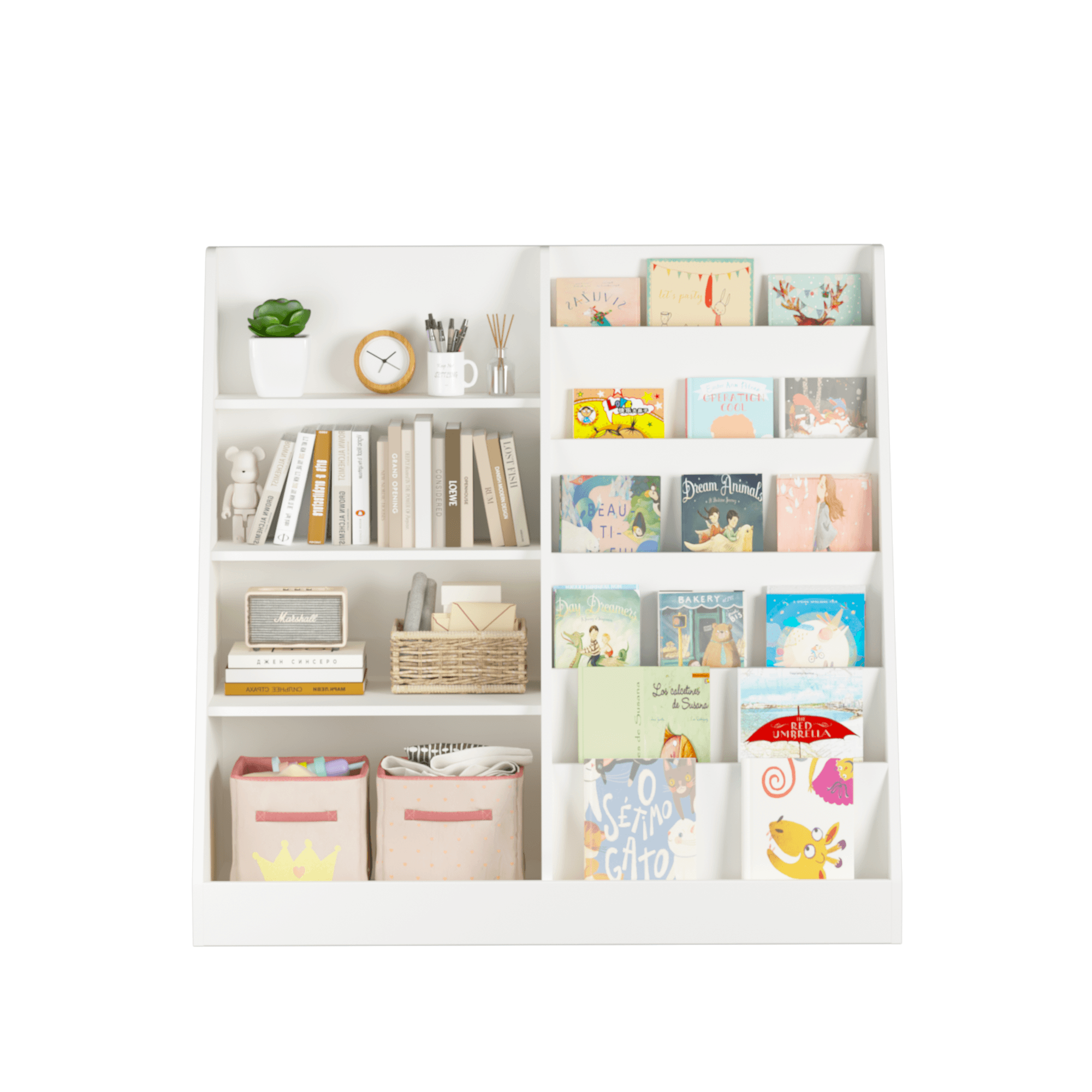 Kids Bookshelf And Toy Storage Organizer, Multifunctional image 17