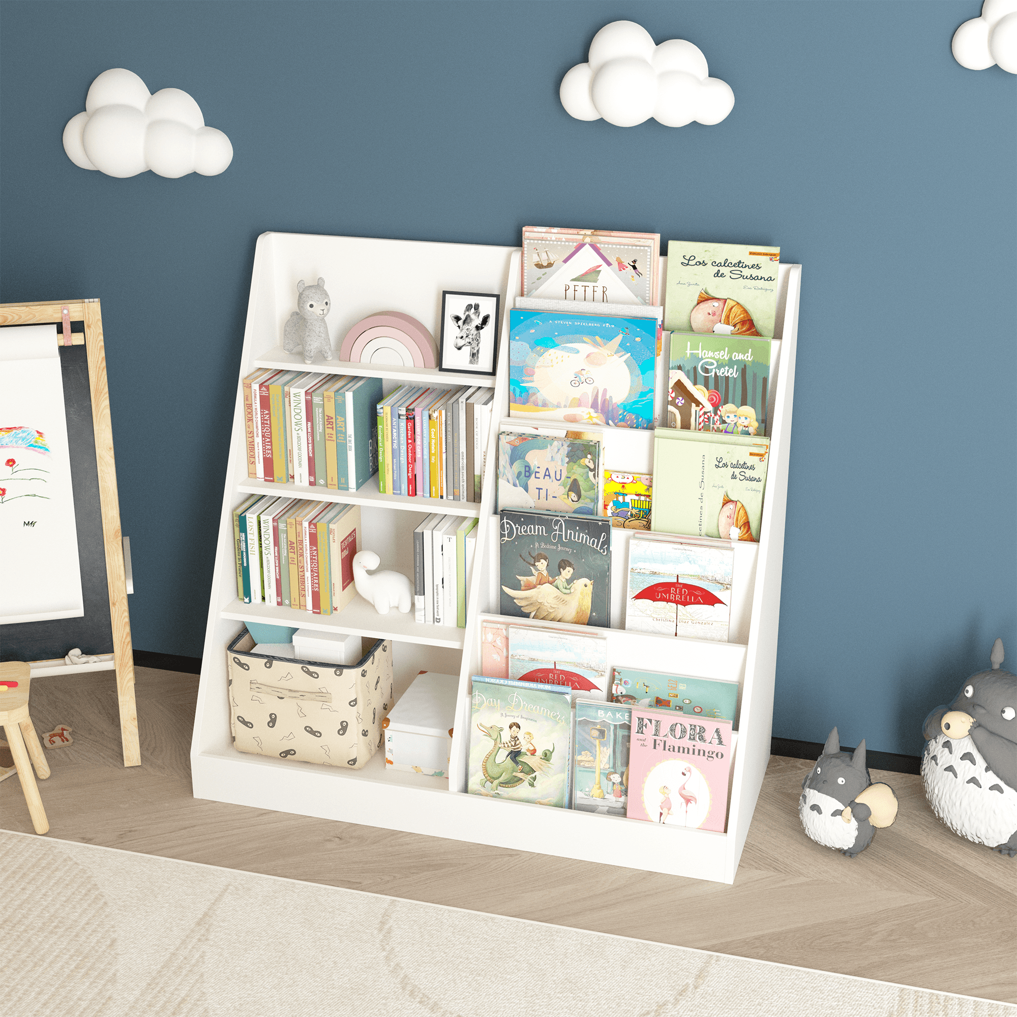 Kids Bookshelf And Toy Storage Organizer, Multifunctional image 10