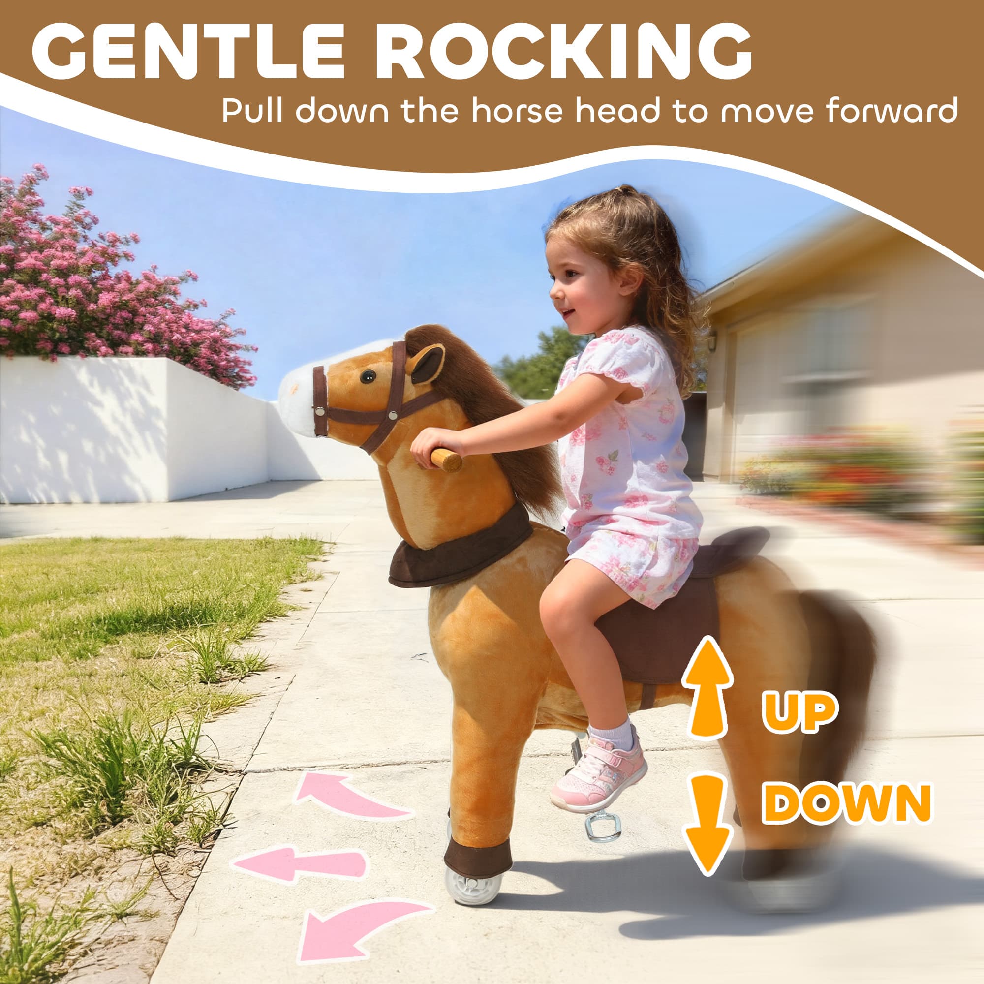 Ride on Horse, Plush Riding Pony for image 5