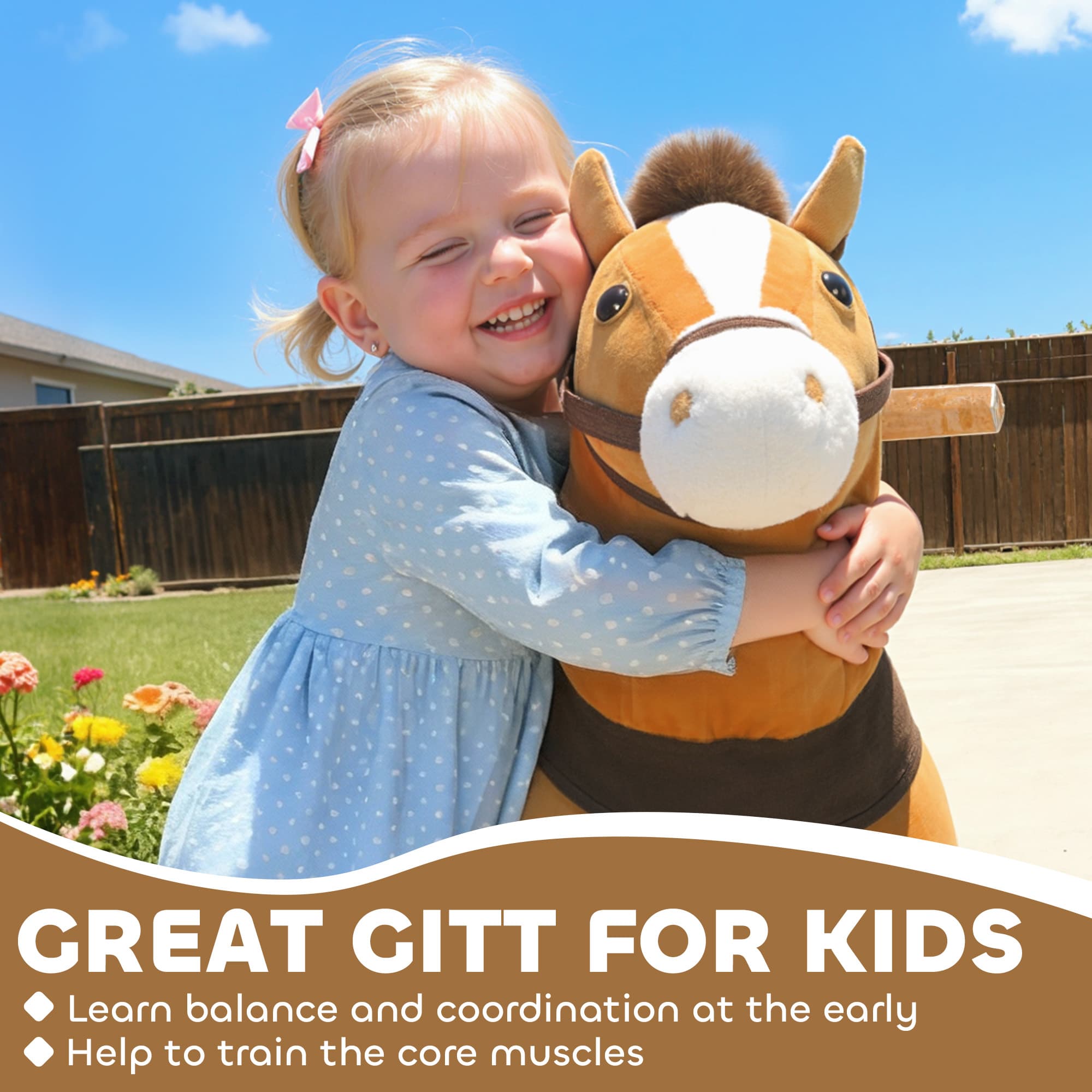 Ride on Horse, Plush Riding Pony for image 7