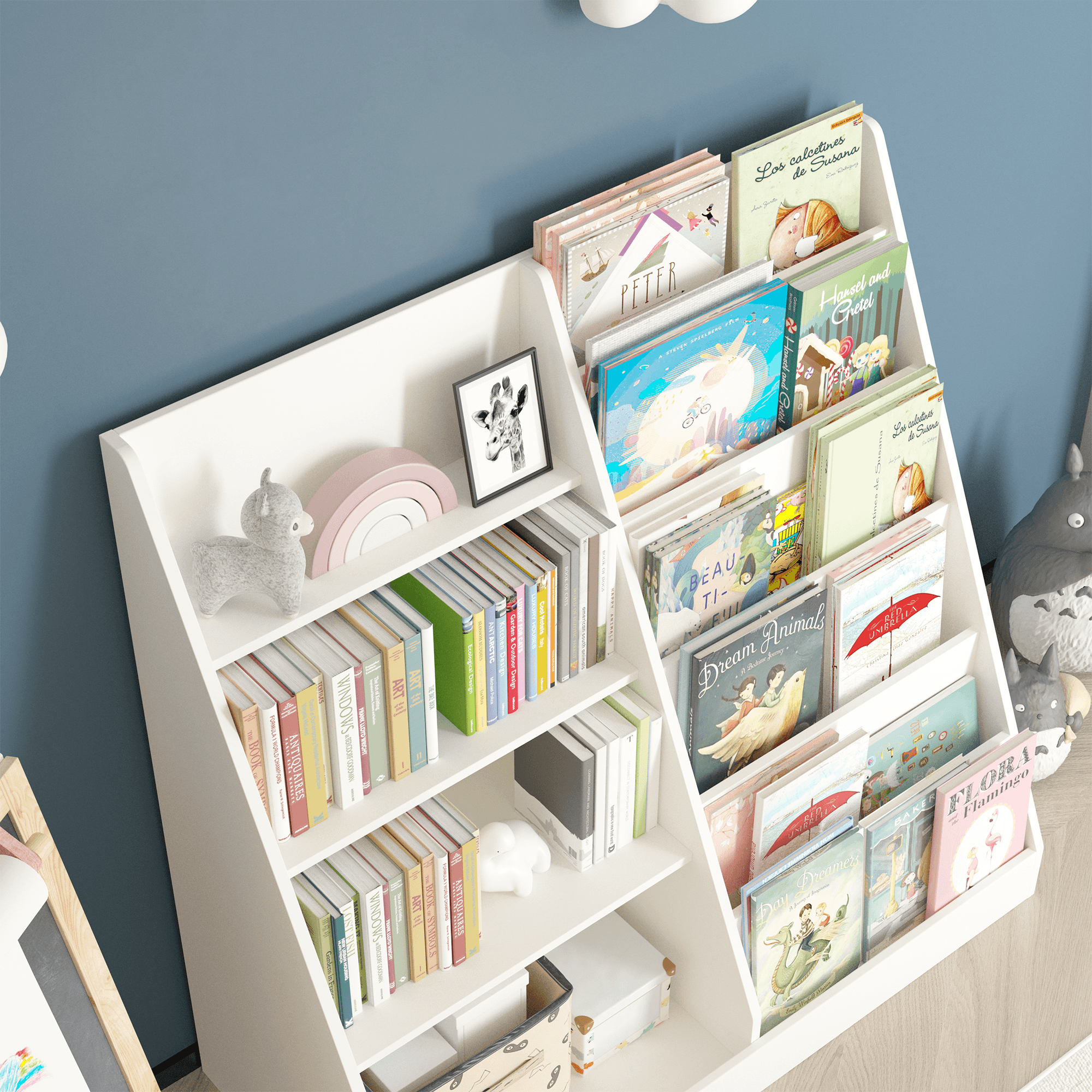 Kids Bookshelf And Toy Storage Organizer, Multifunctional image 11
