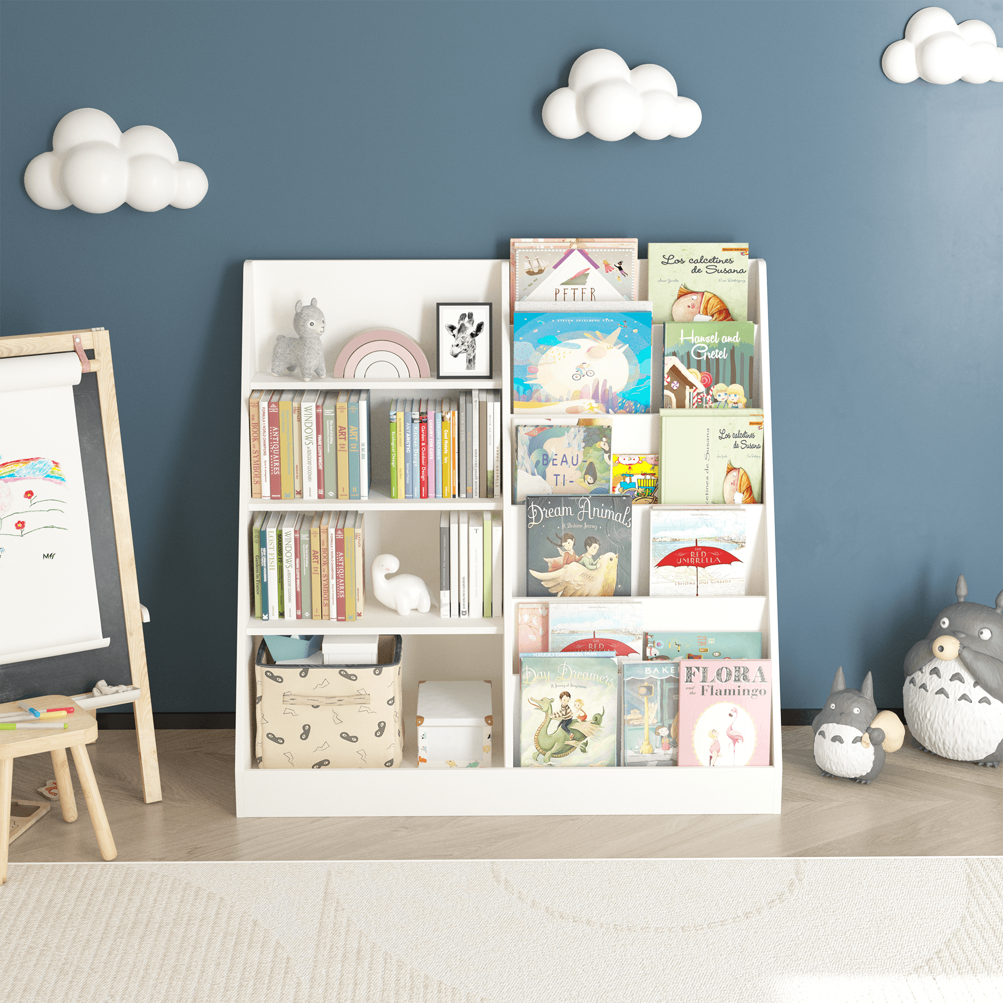 Kids Bookshelf And Toy Storage Organizer, Multifunctional image 9