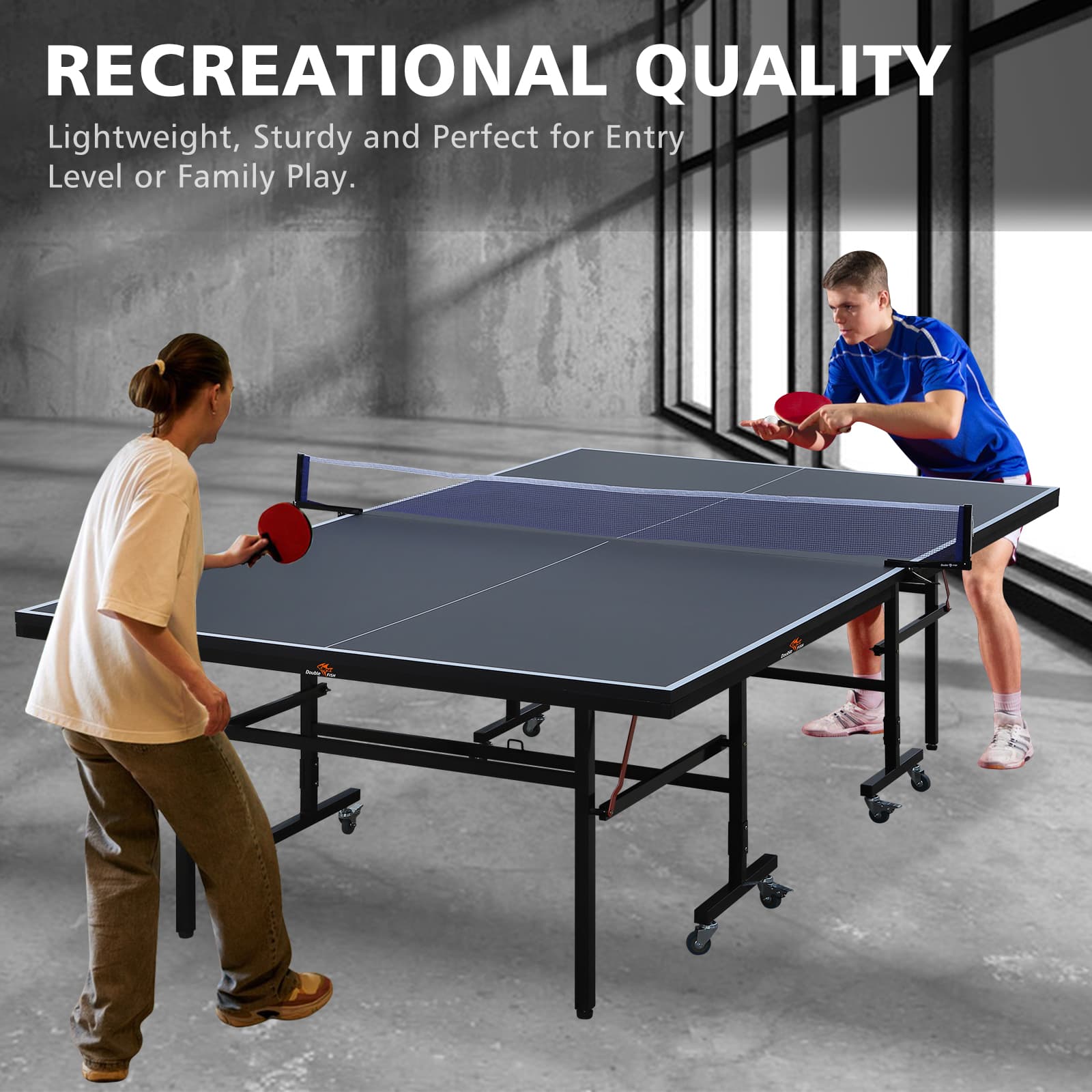 DOUBLE FISH 9 Ft MidSize Table Tennis image 2