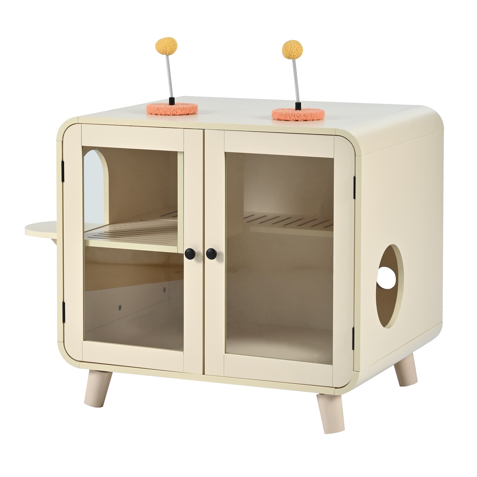 Cat Hidden Litter Box Enclosure With RGB image 6