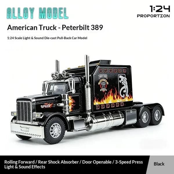 Semi Truck Toys For Boy Heavy Trucks,Metal image 2