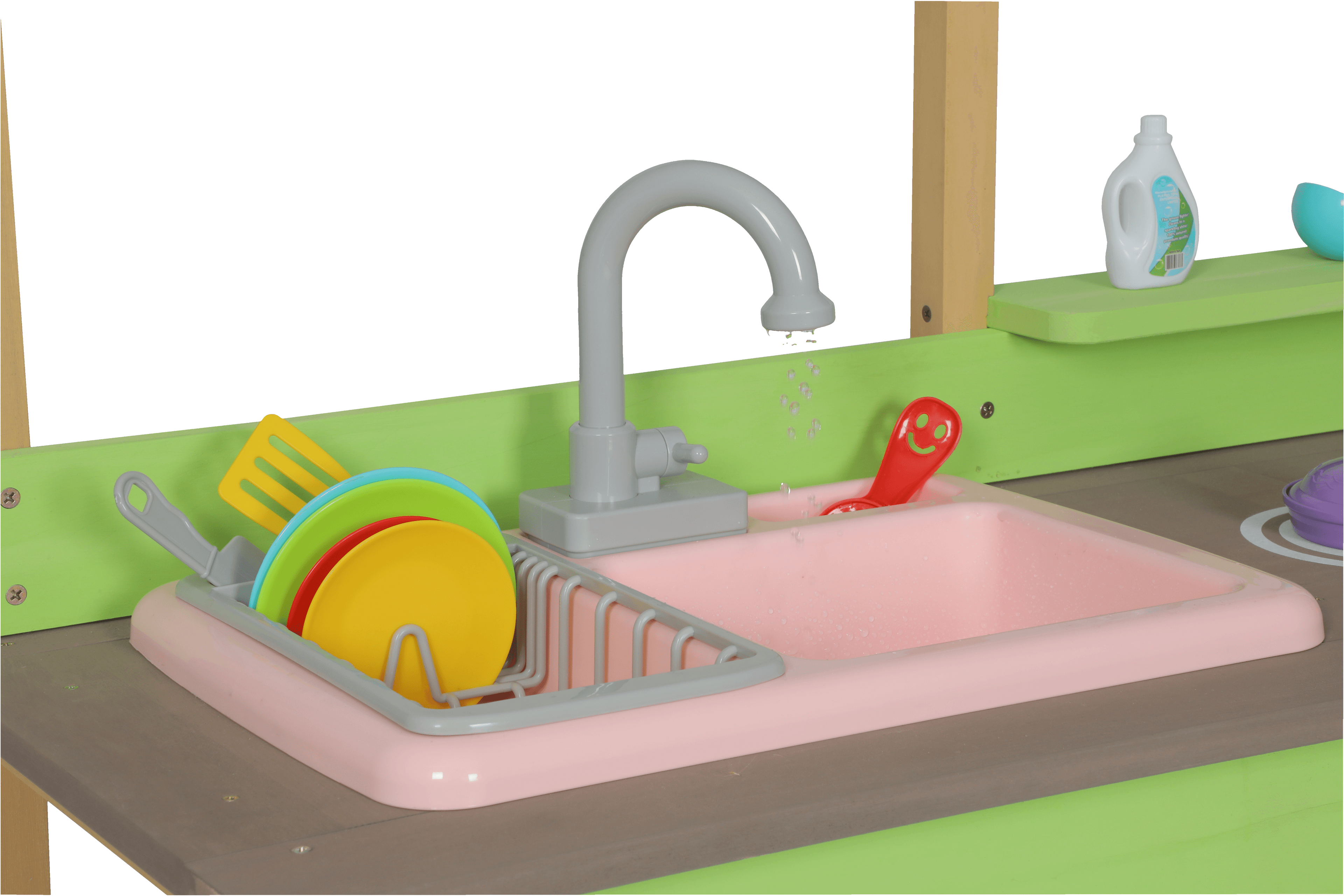 Kids Play Kitchen, Wood Mud Kitchen With image 8