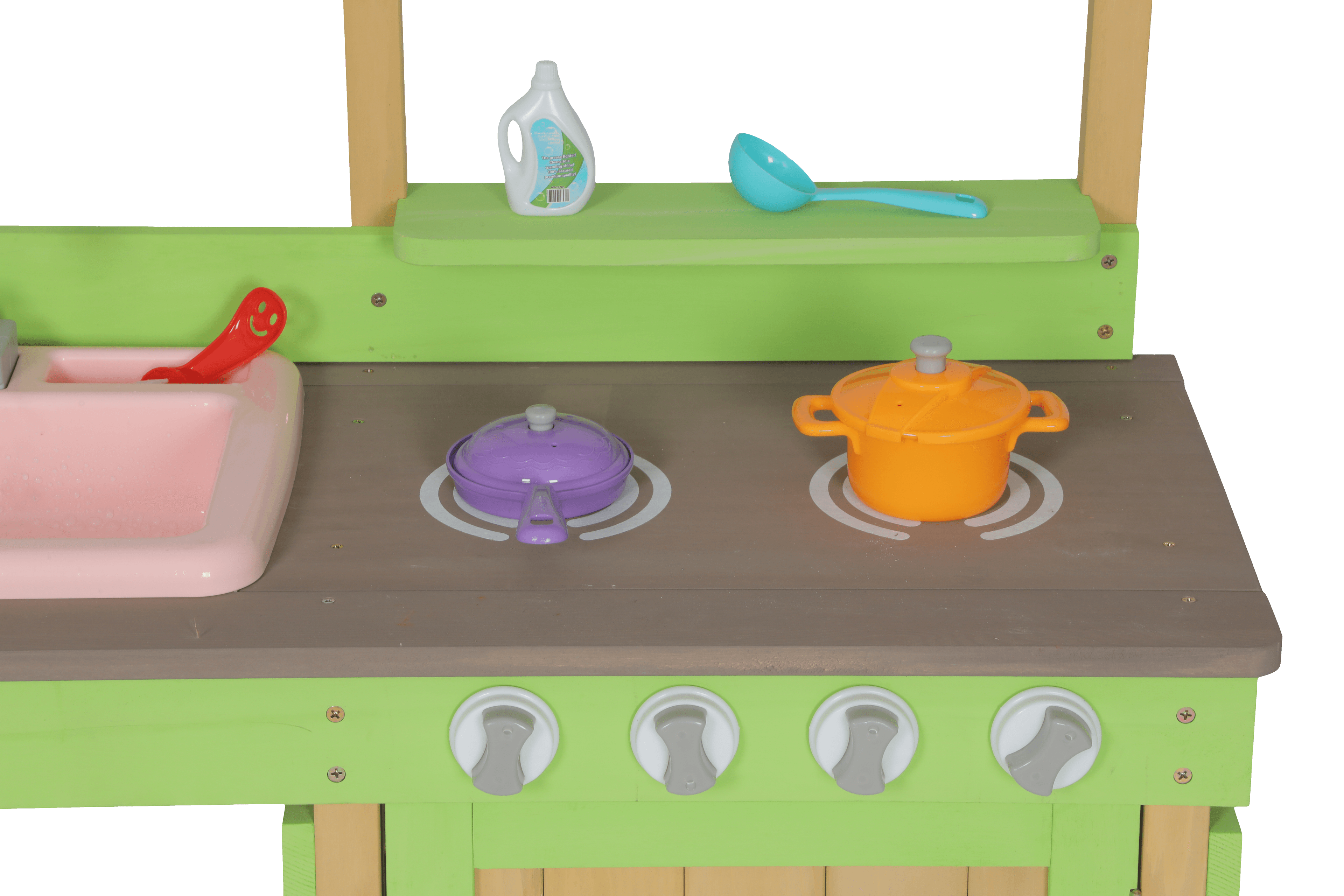 Kids Play Kitchen, Wood Mud Kitchen With image 7