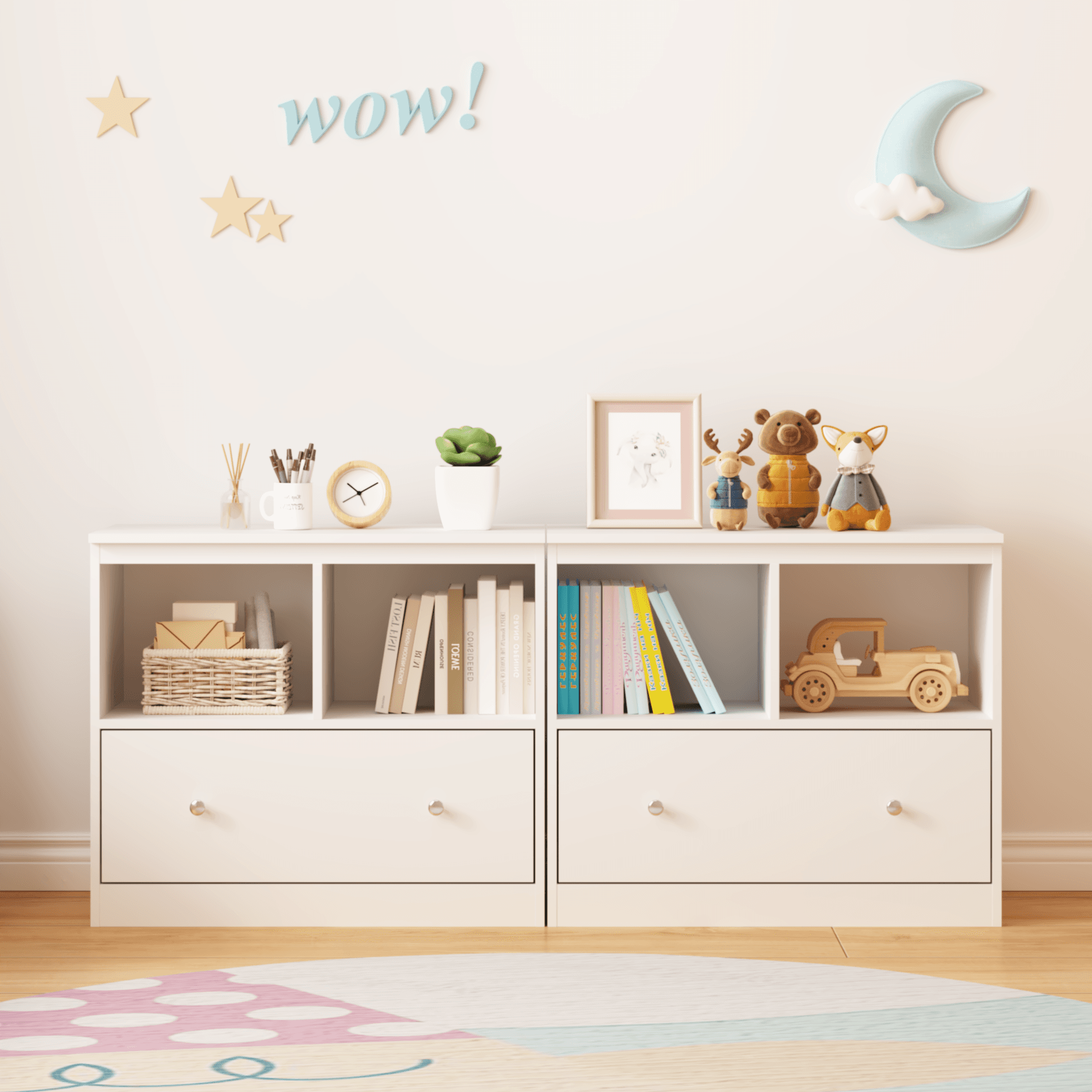 Kids Toy Storage Organizer With Large Drawer image 3