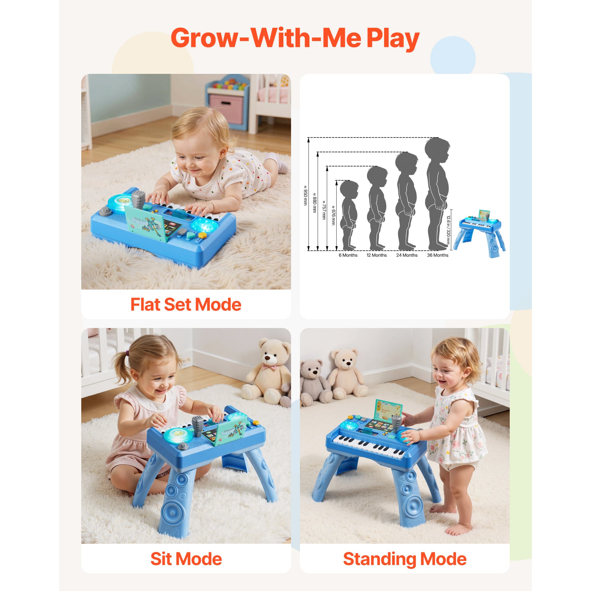 Baby DJ Playset For Toddlers 1-3, Educational image 2