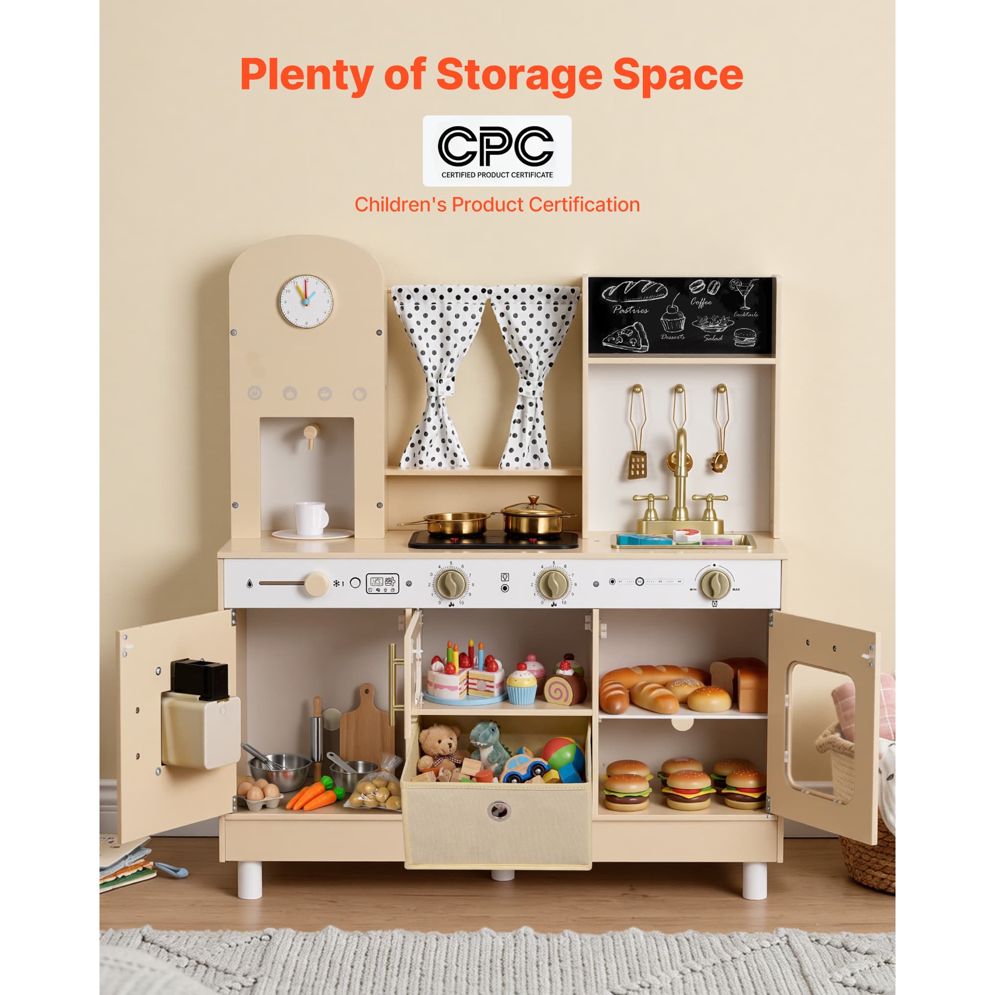 Play Kitchen For Kids, Wooden, Kids Kitchen image 2