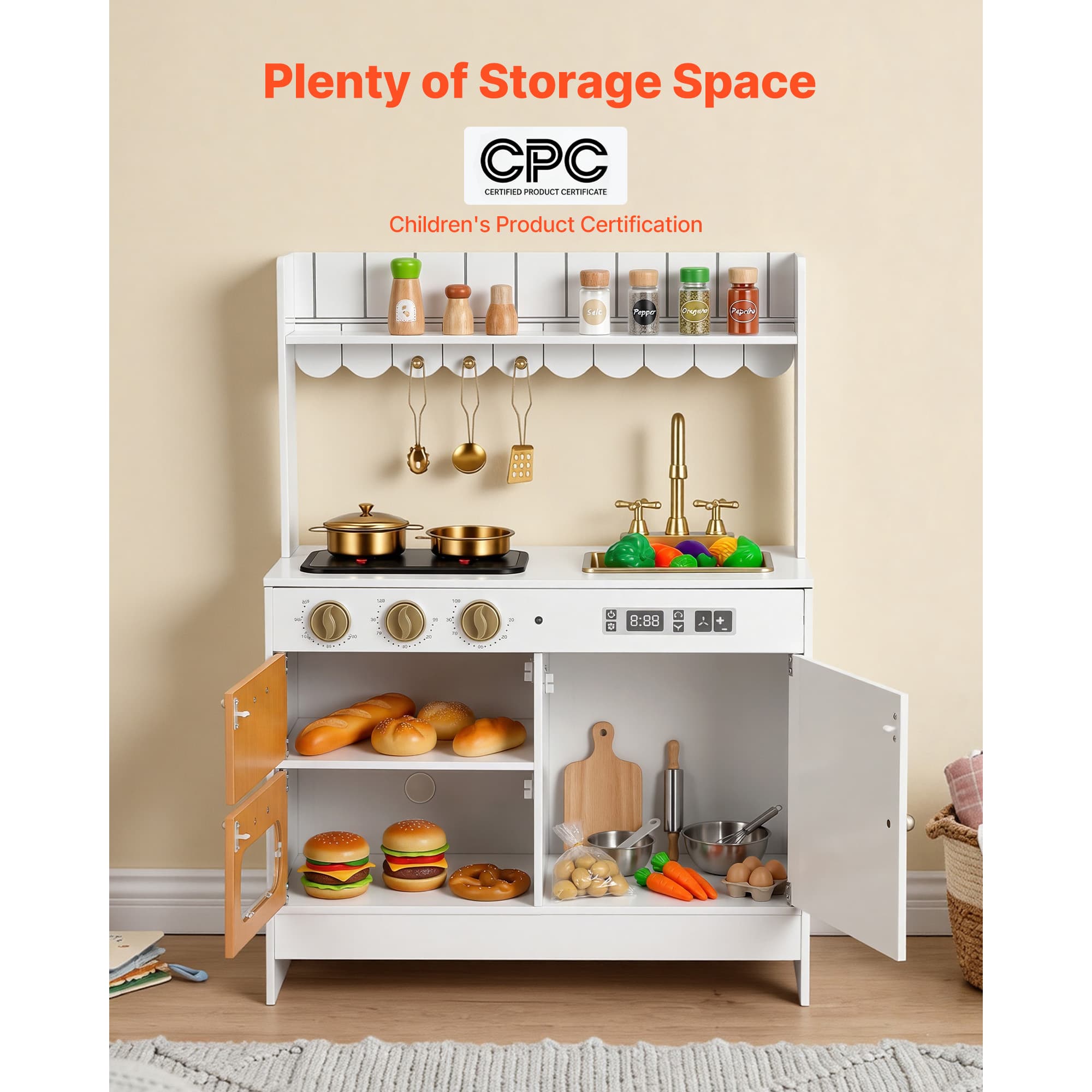 Play Kitchen For Kids, Wooden, Kids Kitchen image 2