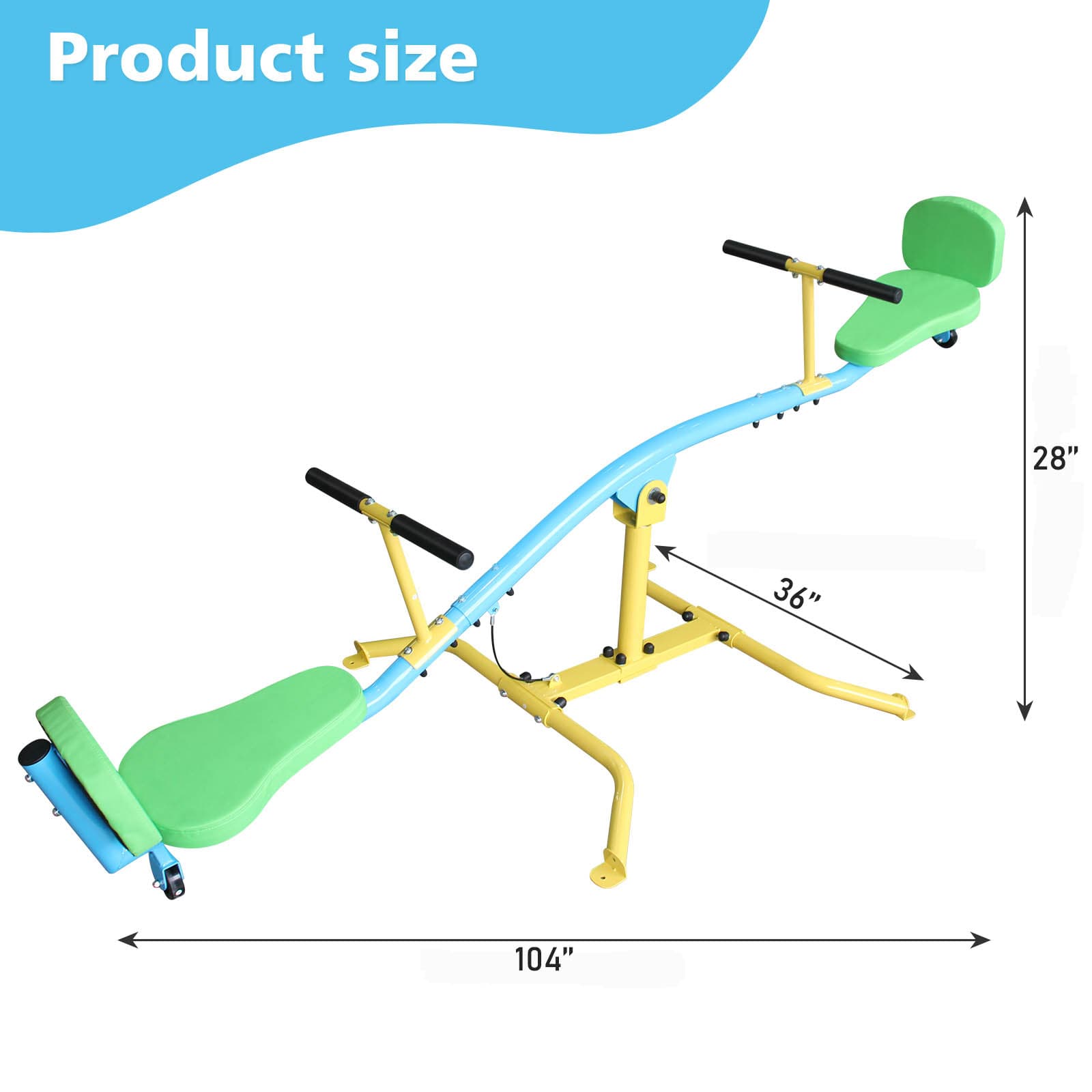 Children's Seesaw Double Person 360 Rotating Seesaw image 3