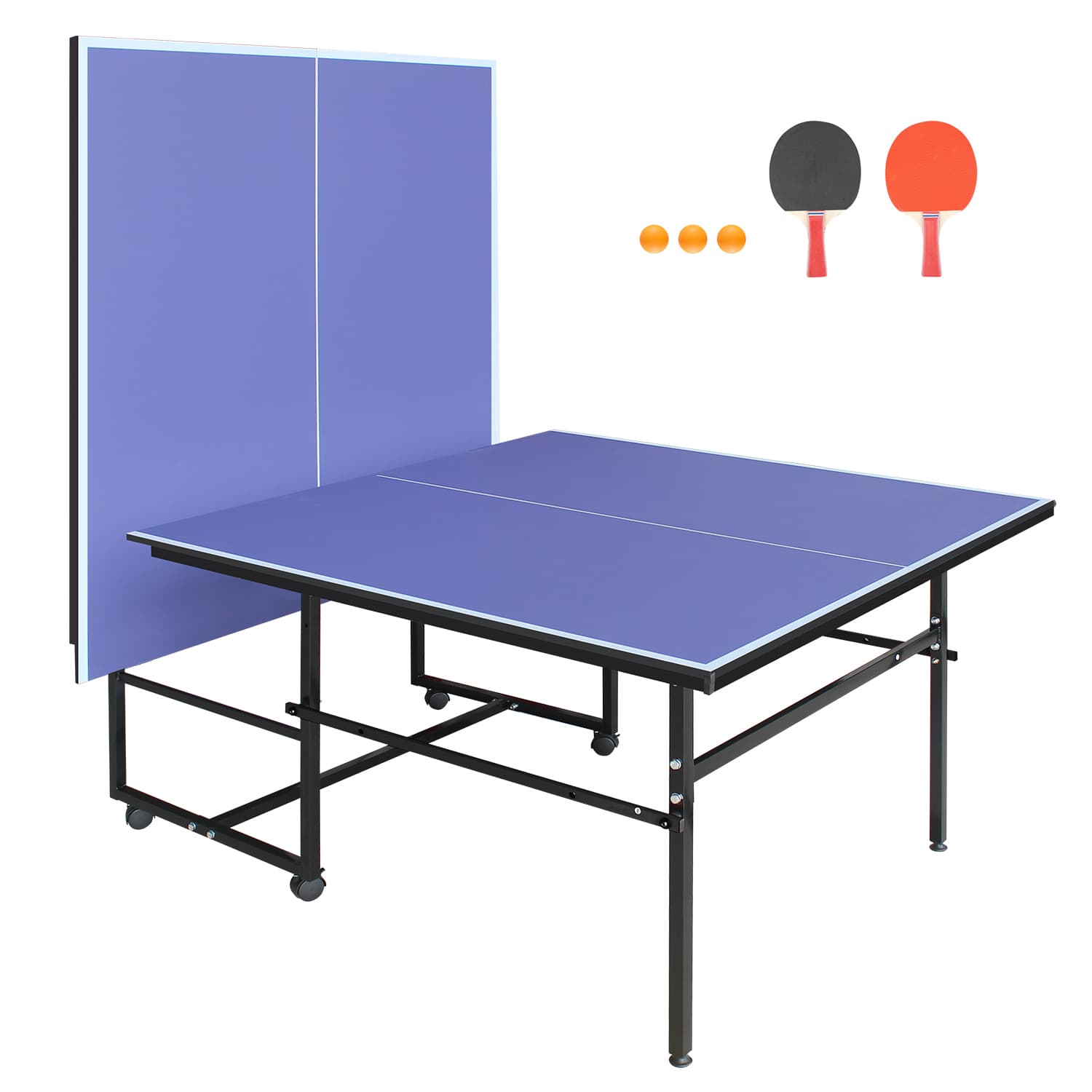 8.5x4. 3ft Blue Mid-Size Table Tennis Table image 3