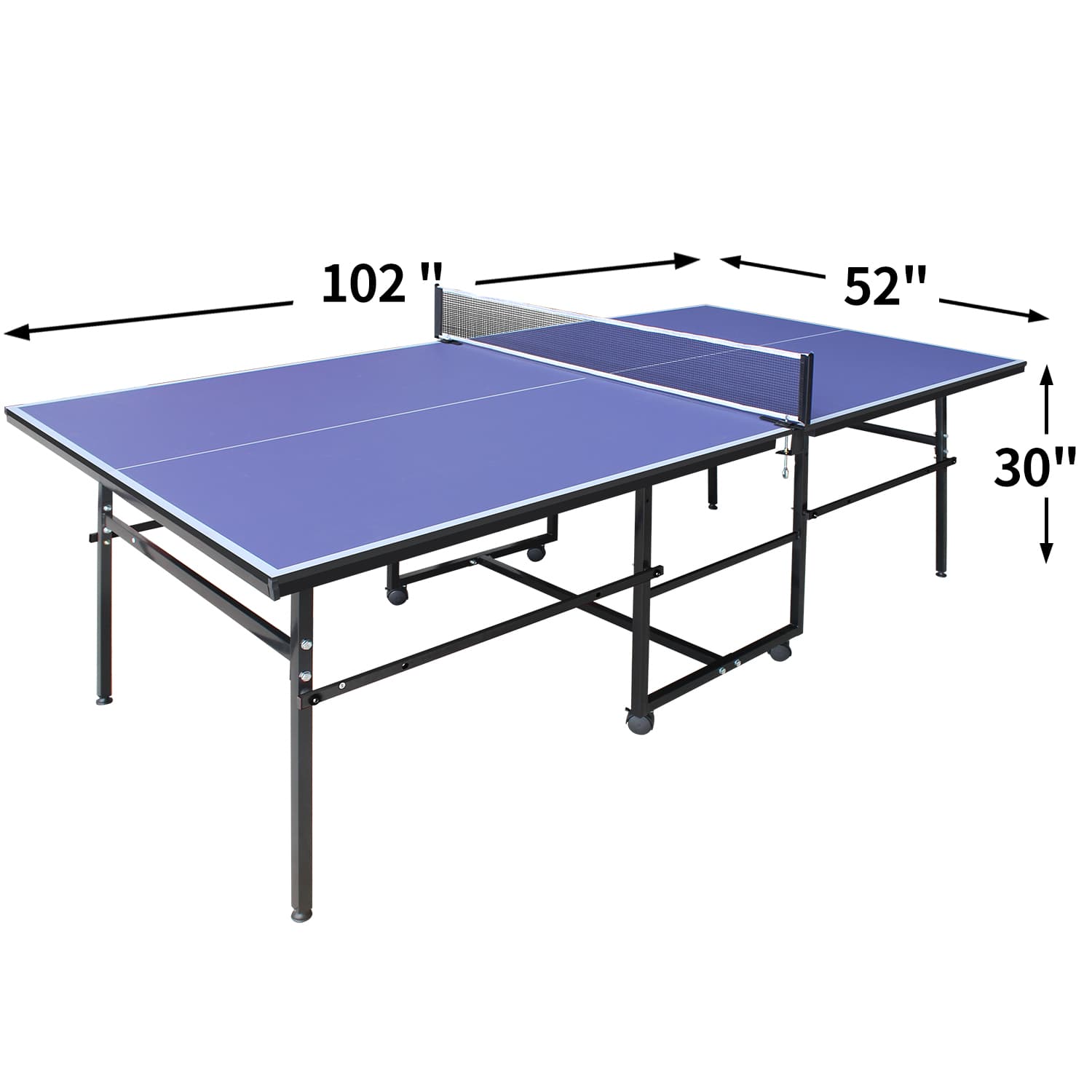 8.5x4. 3ft Blue Mid-Size Table Tennis Table image 4