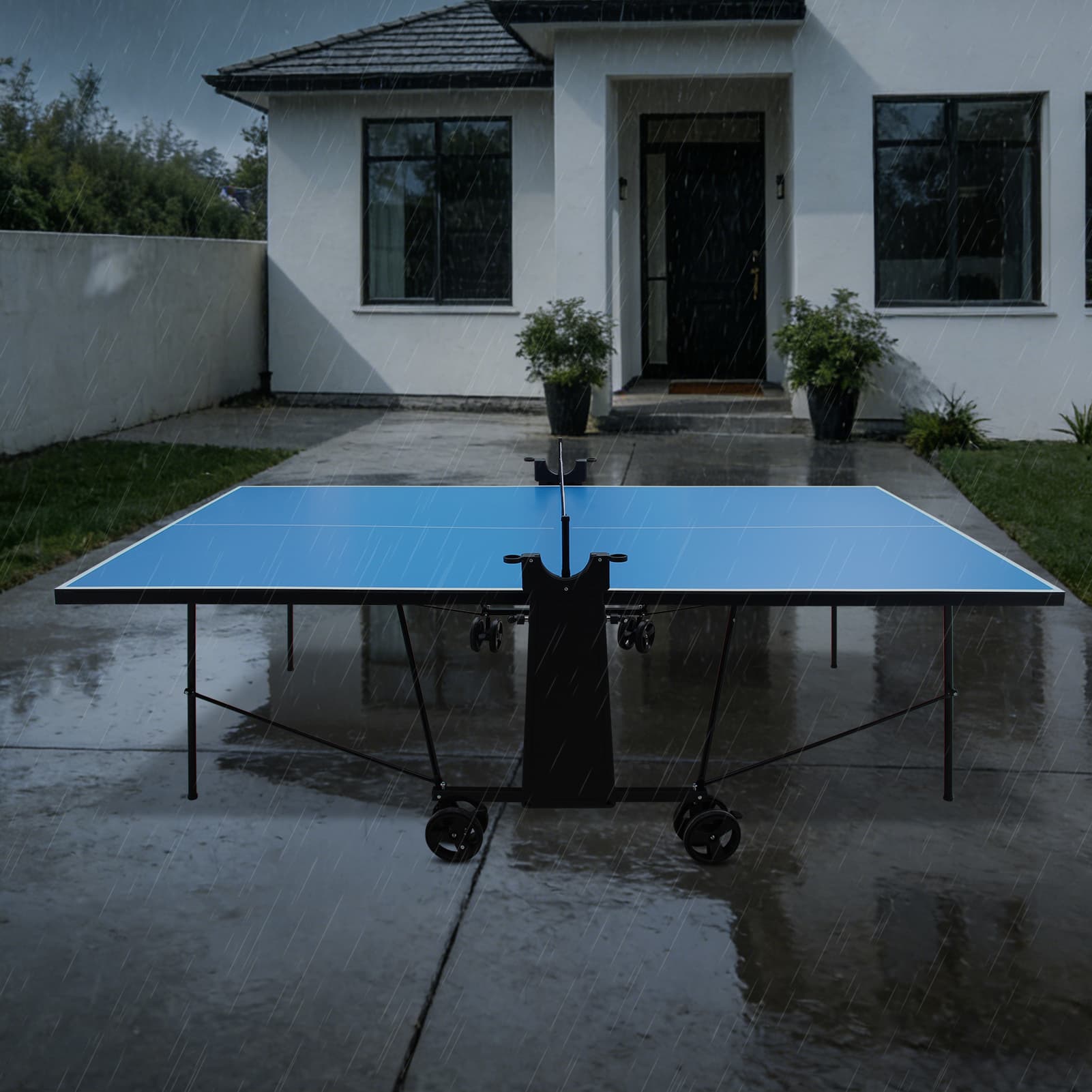 Offical Size Outdoor Table Tennis Table Foldable image 6