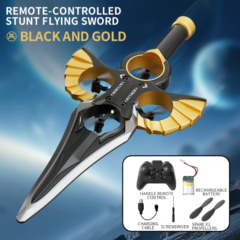 Flying Sword - Golden,Copper Color - Single Battery image 3