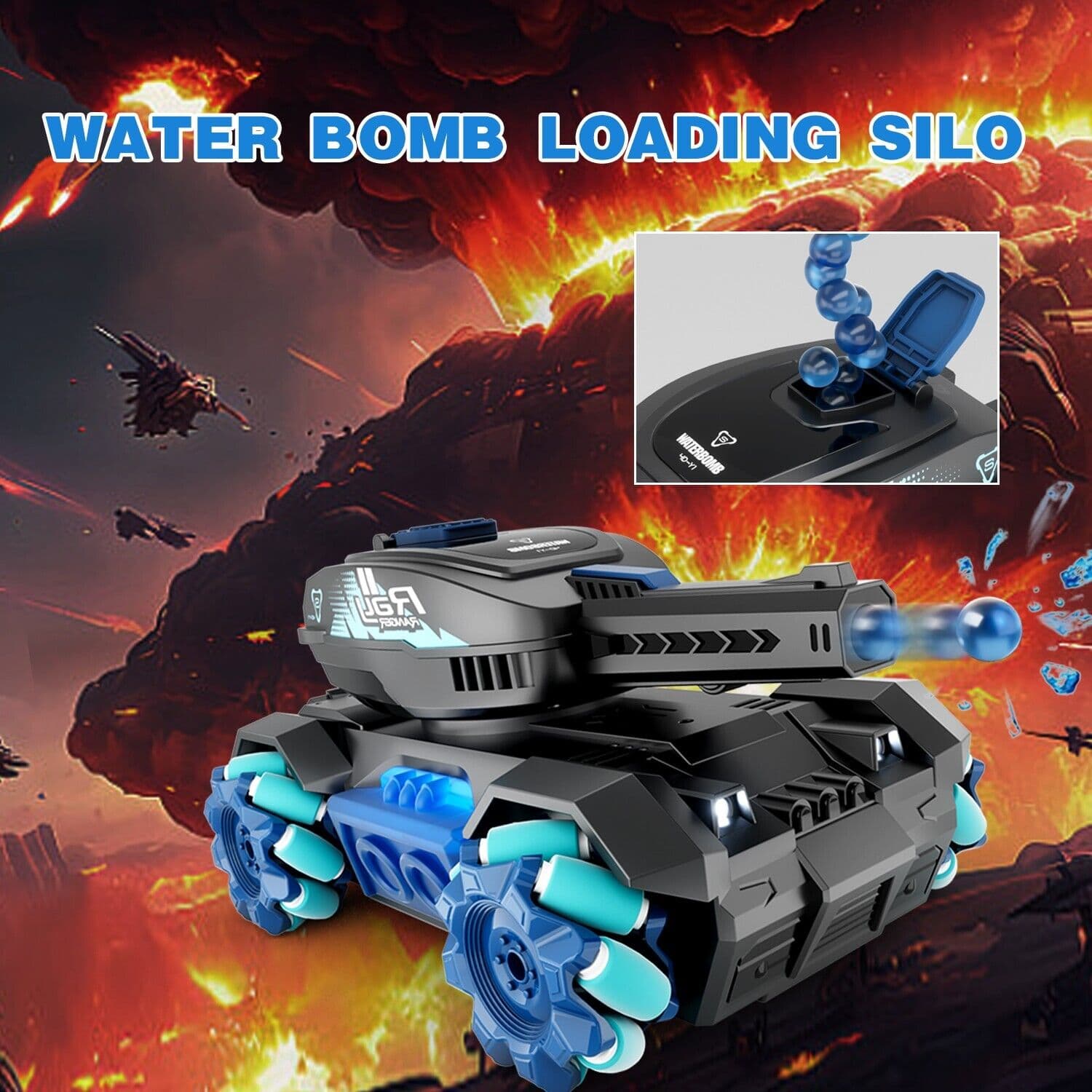 RC Tank Toys Four Wheel Drive Remote image 6