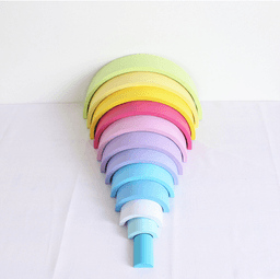 Jigsaw Puzzle Large 12-piece Arch Bridge Rainbow Building Blocks Early Childhood Education Toys thumbnail 3
