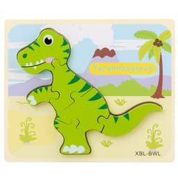 Baby Wooden Cartoon Dinosaur 3D Puzzle Jigsaw for Kids Montessori Early Learning Educational Puzzle Toys thumbnail 2